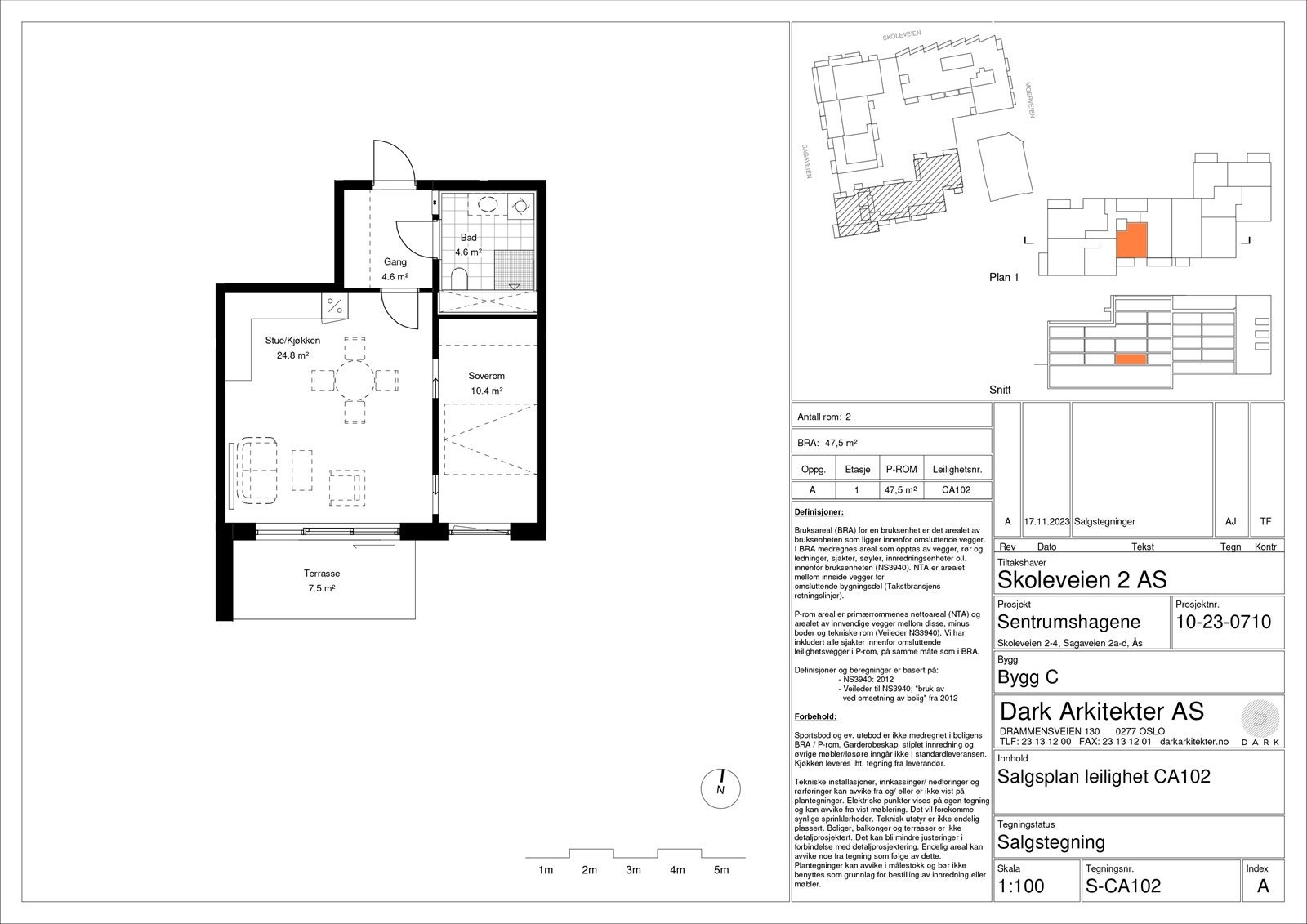 S-CA102 - Salgsplan leilighet CA102.jpg Galleribilde