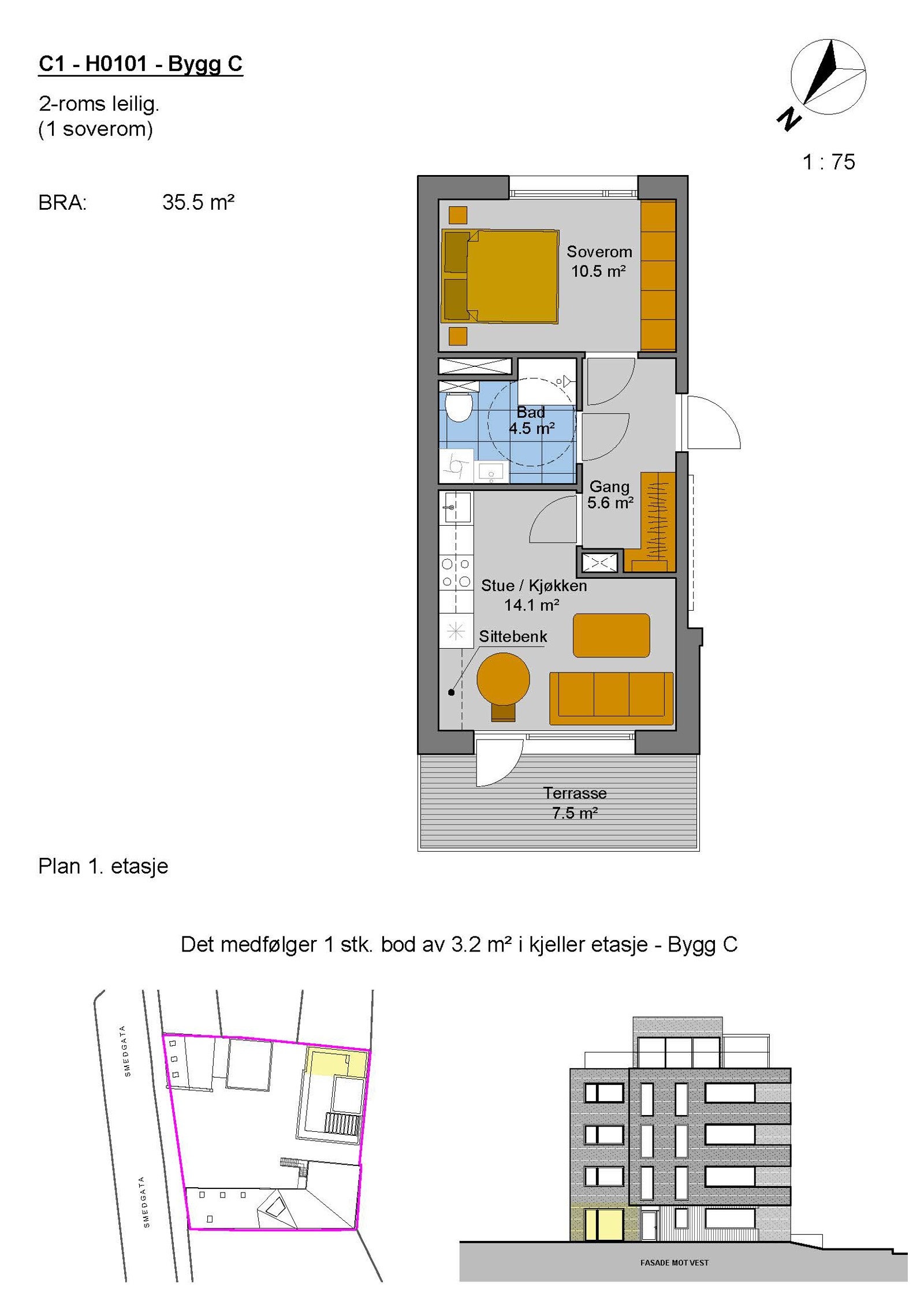 C1 - H0101 - Bygg C Galleribilde