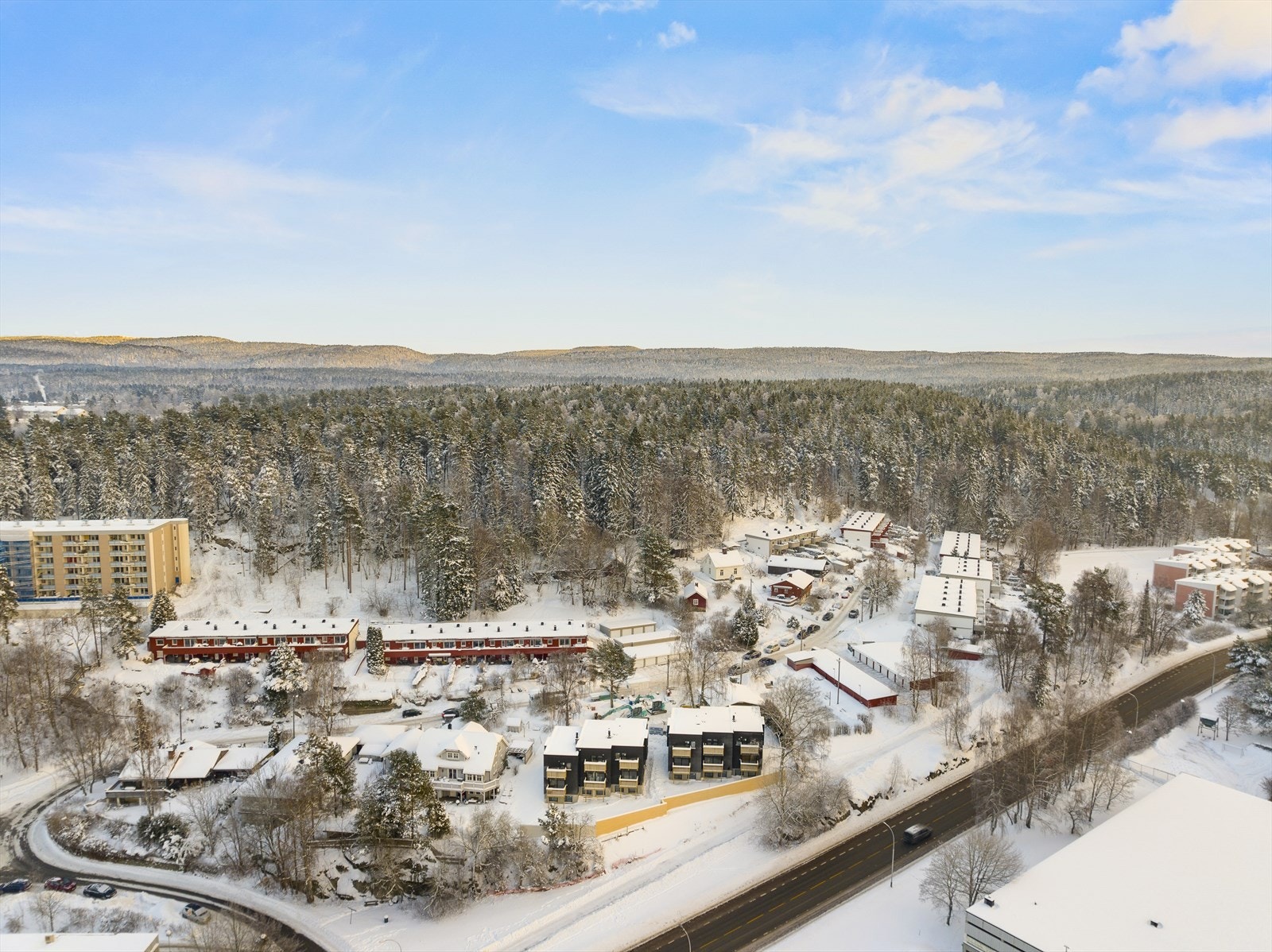 Bilde av fasaden tatt januar 2024. Galleribilde