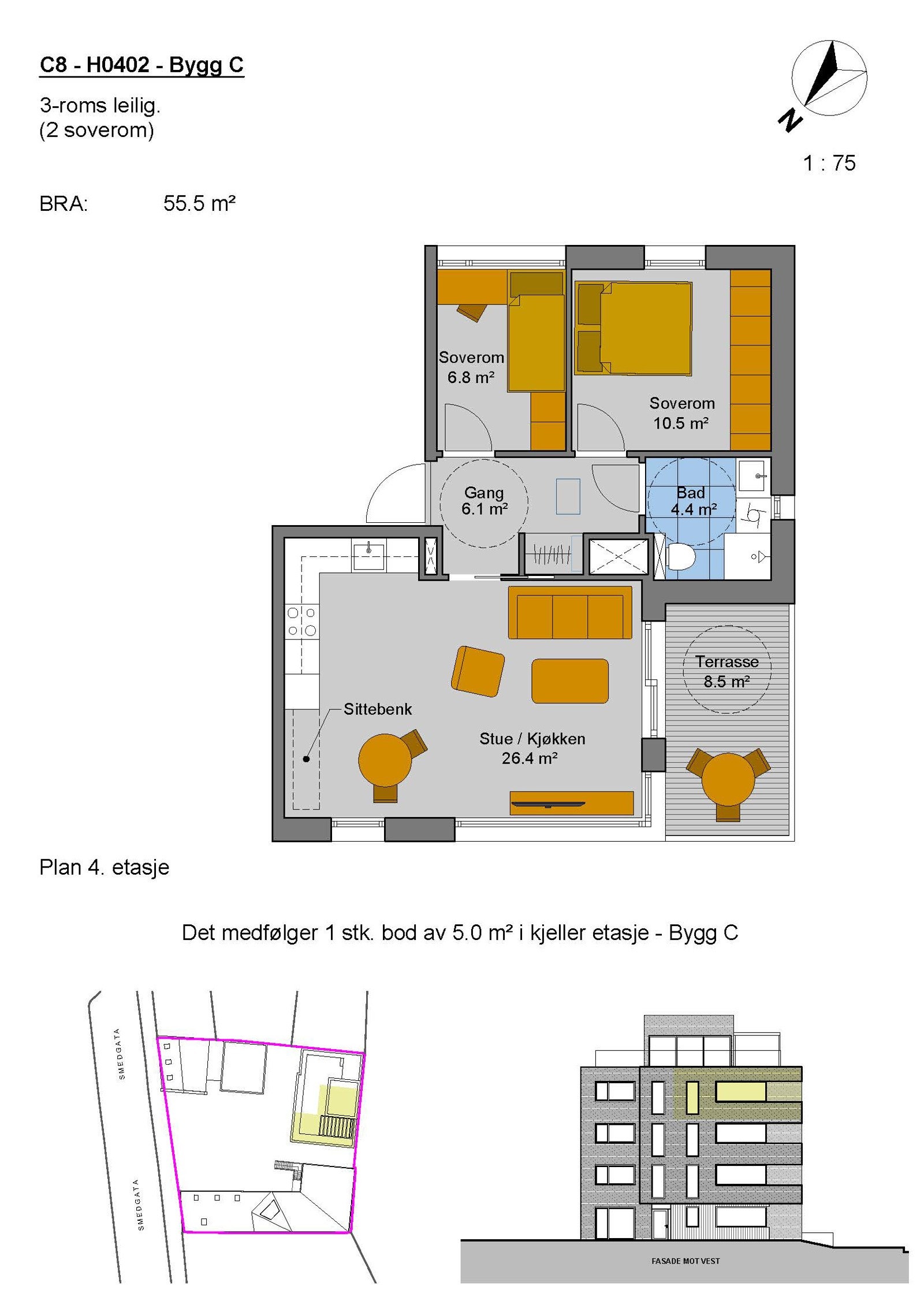 C8 - H0402 - Bygg C Galleribilde