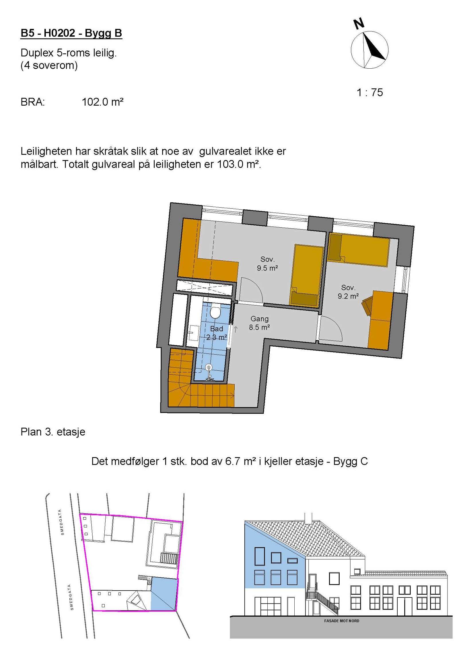 B5 - H0202 - Bygg B - 2.etasje Galleribilde