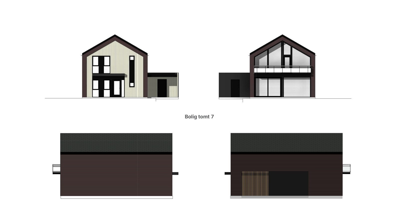 fasader bolig på tomt nr. 8 Galleribilde
