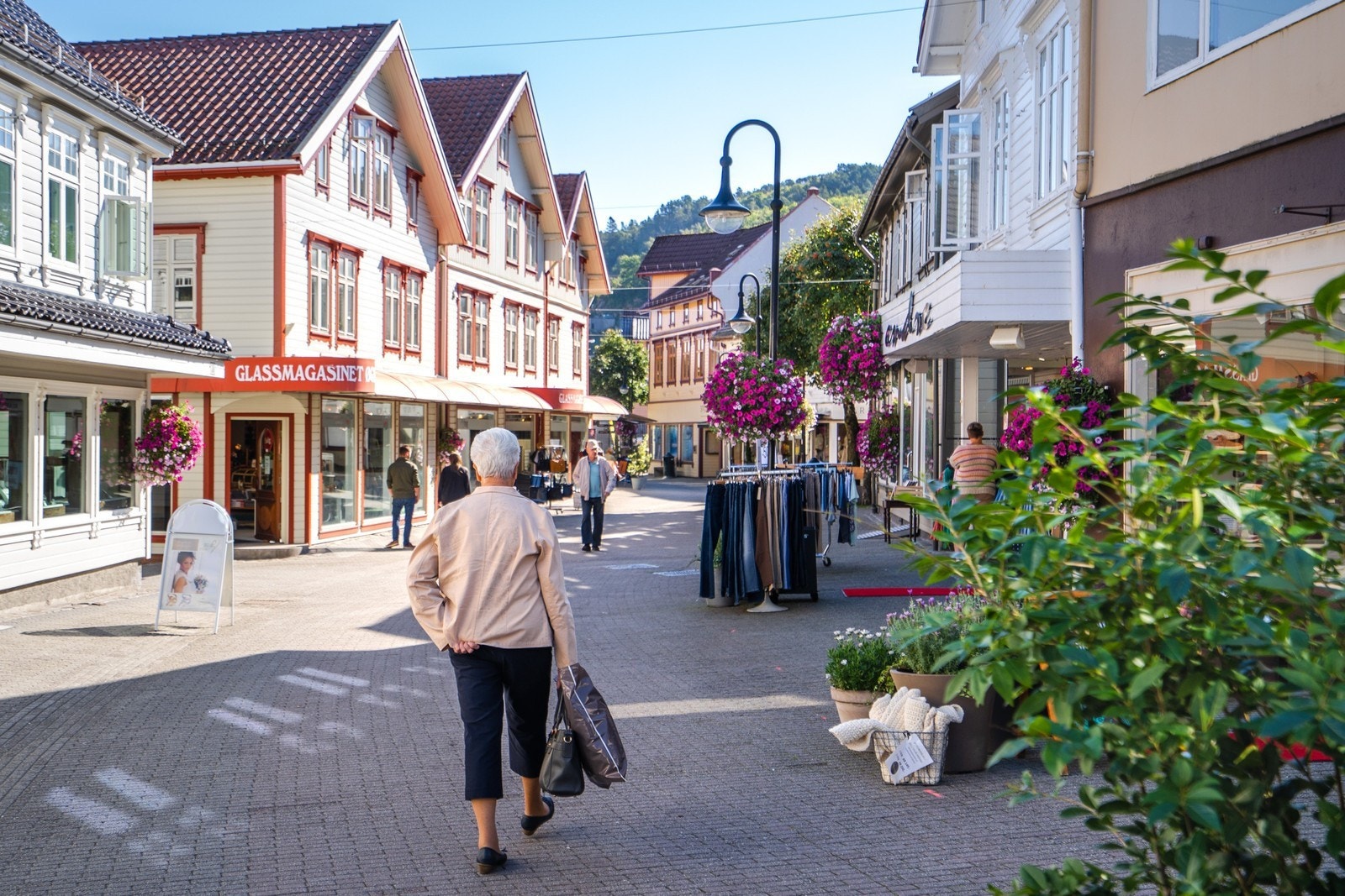 Gågaten i Egersund sentrum Galleribilde