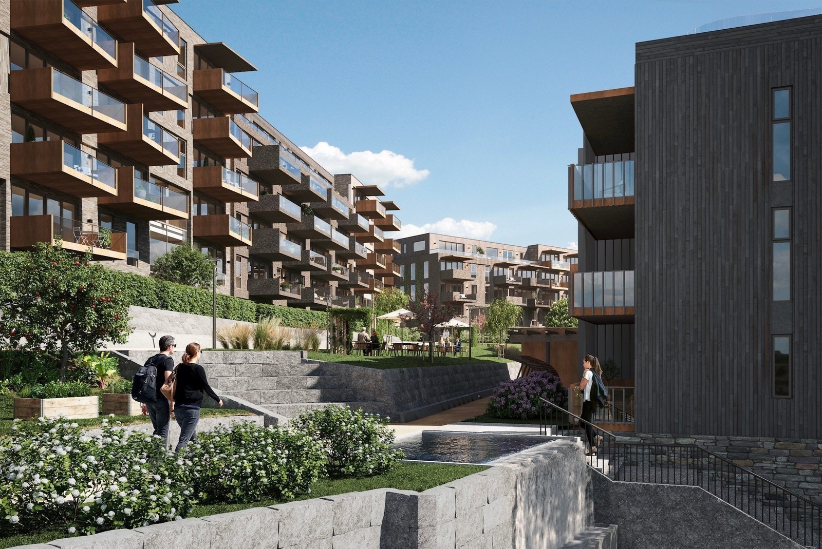 En innholdsrik hage Galleribilde