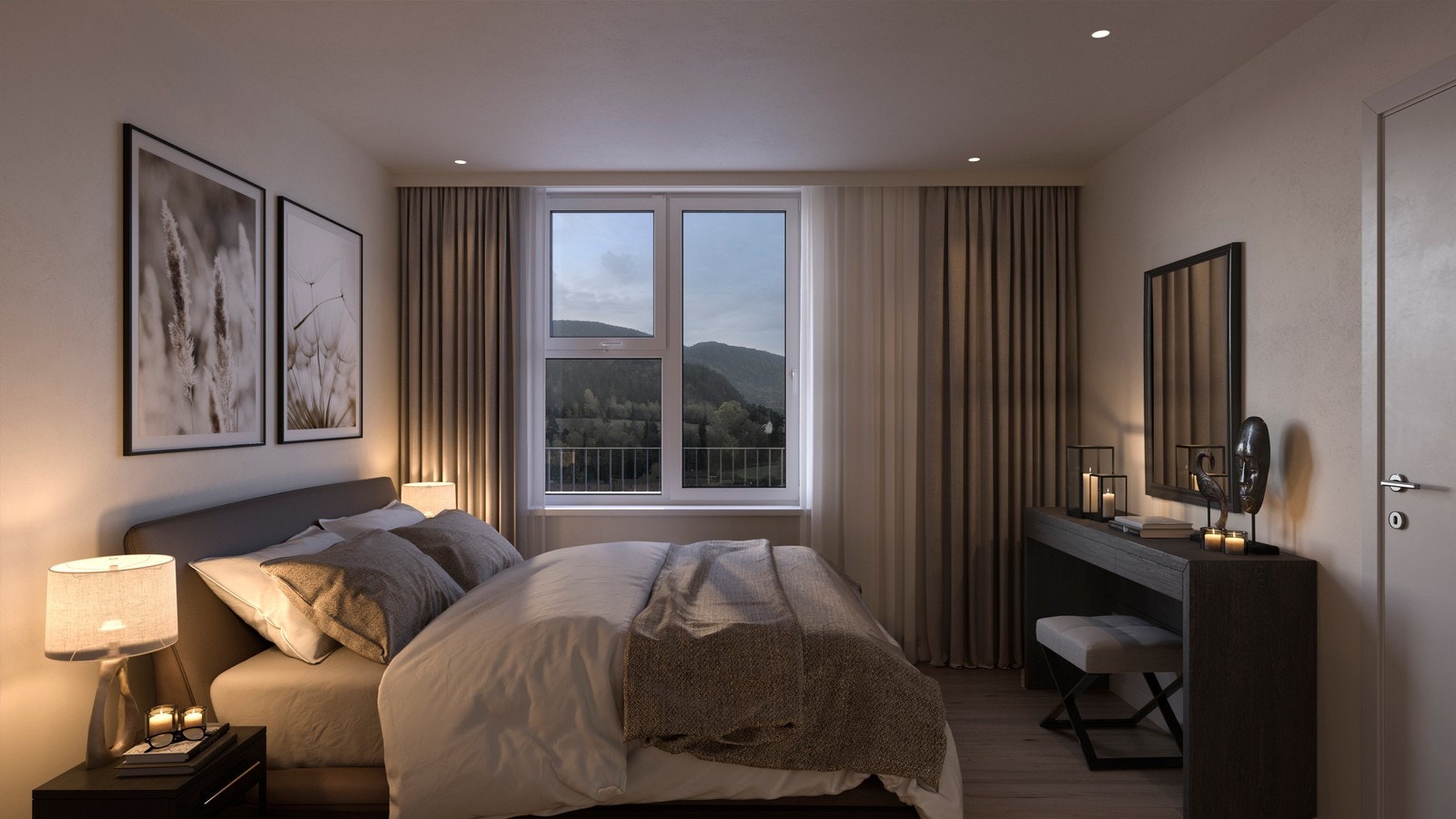 Balansert ventilasjon sørger for frisk luft døgnet rundt. Galleribilde