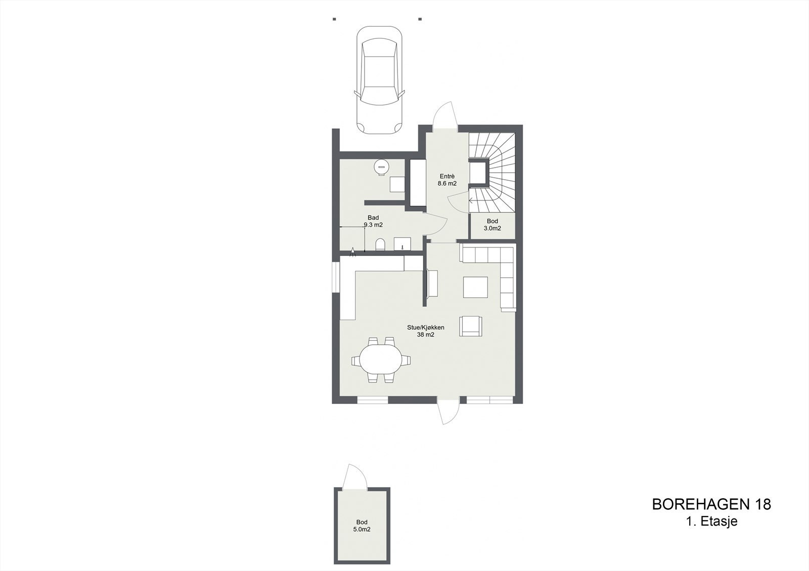 Borehagen 18-1etasje Galleribilde