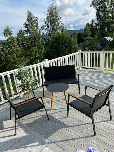 Stor terrasse med flott utsikt Galleribilde