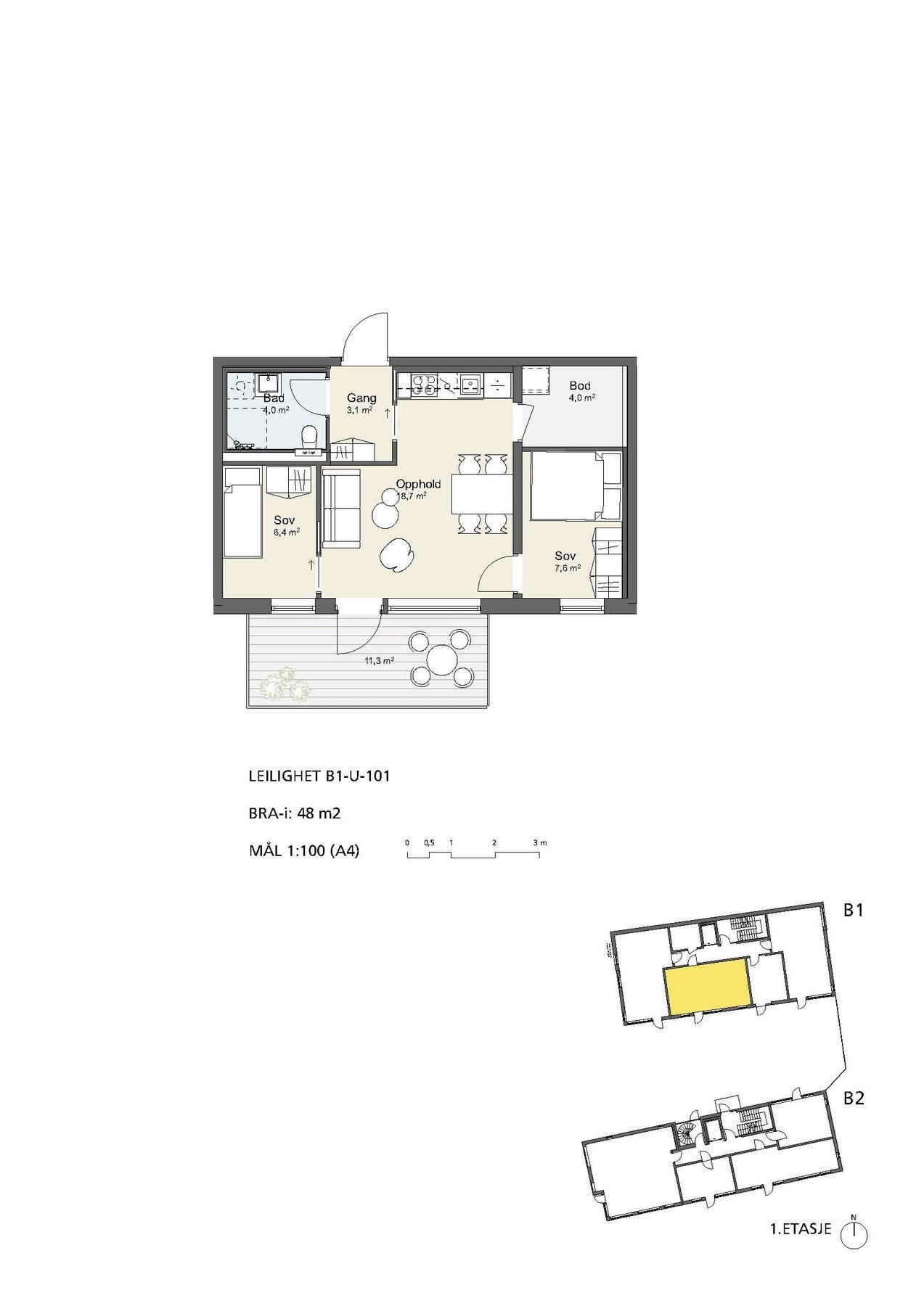 Planskisse Galleribilde