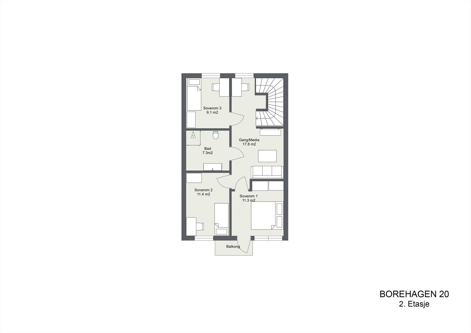 Borehagen 20-2etasje Galleribilde