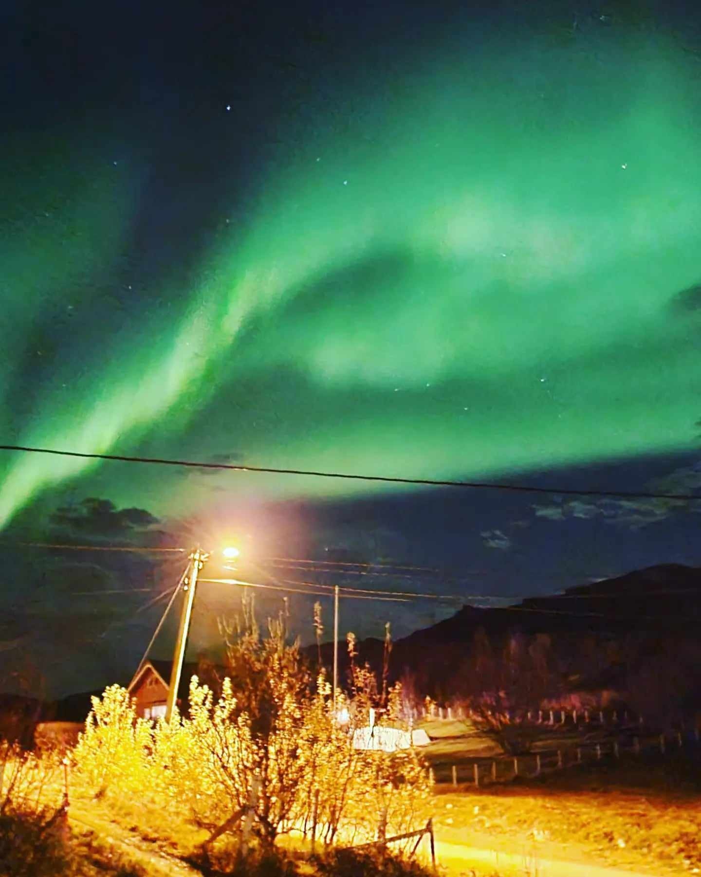 Utsikt fra trappa. Skjånes er en plass man ser godt med nordlys! Galleribilde