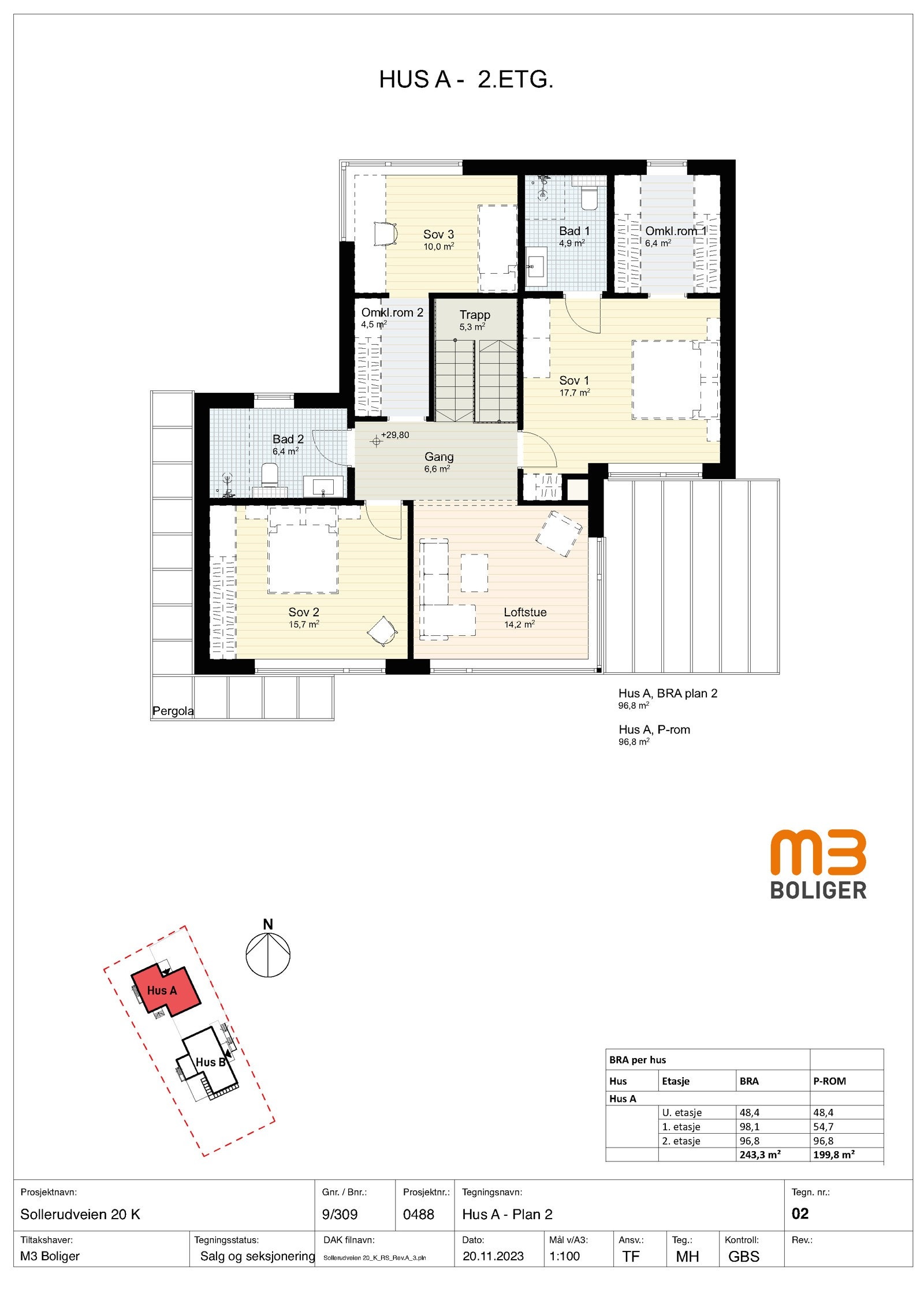 Hus A/ Snr. 1 - 2. etasje Galleribilde