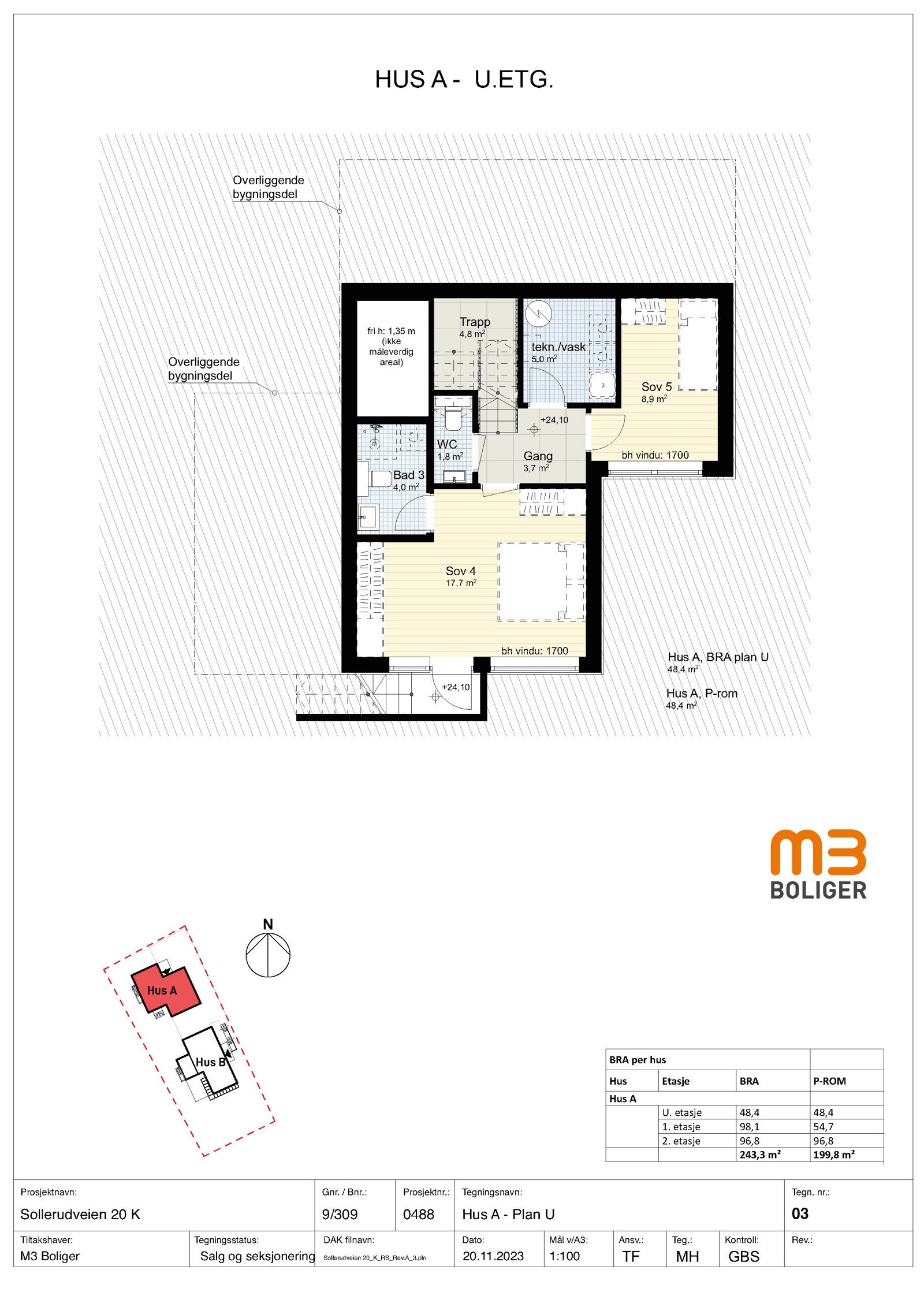 Hus A/ Snr. 1 - U. etasje Galleribilde