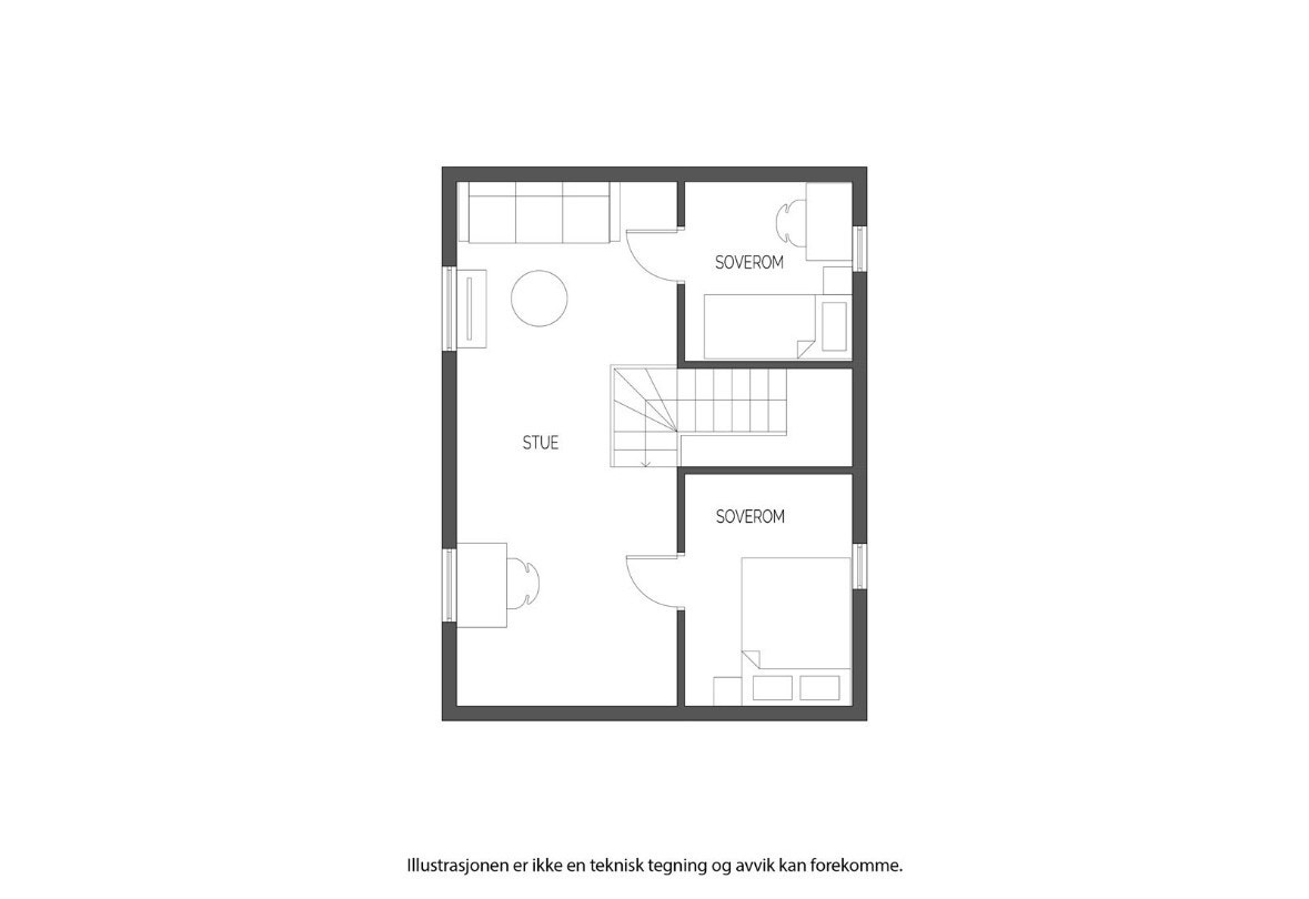 Plantegning 2. etasje Galleribilde