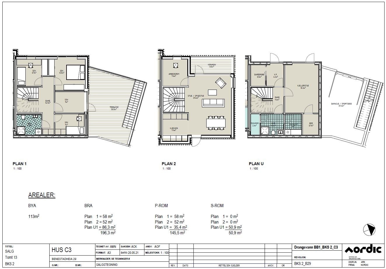 Benestadheia 29 - salgstegning Galleribilde