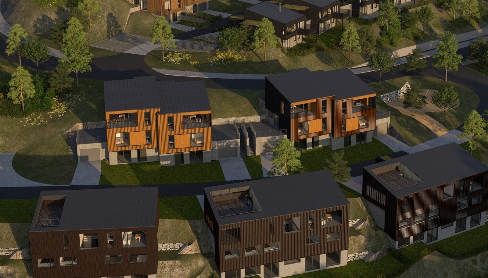 Illustrasjon sol (21 juni kl.21:00) Galleribilde