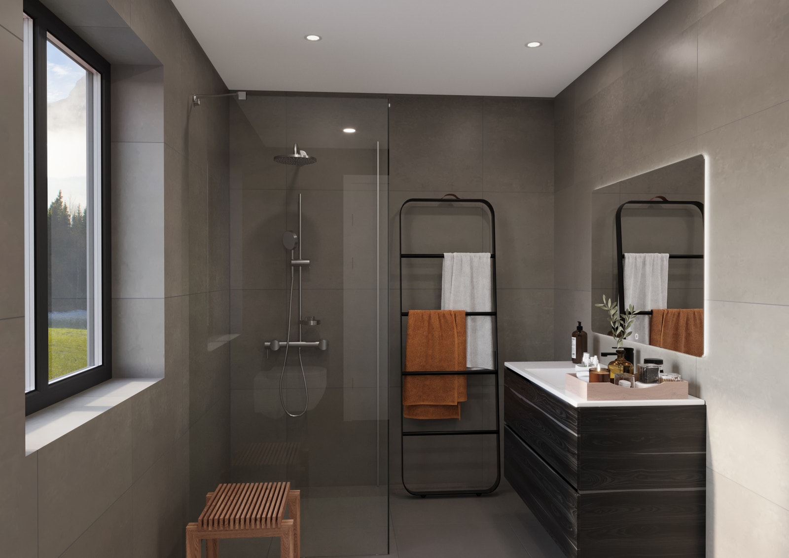 Illustrasjon av bad Galleribilde