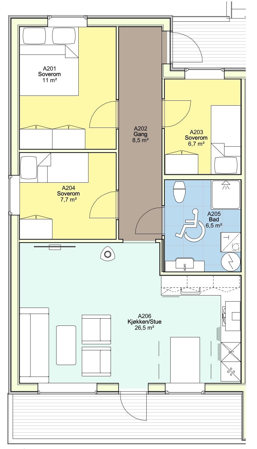 Leilighet A Galleribilde