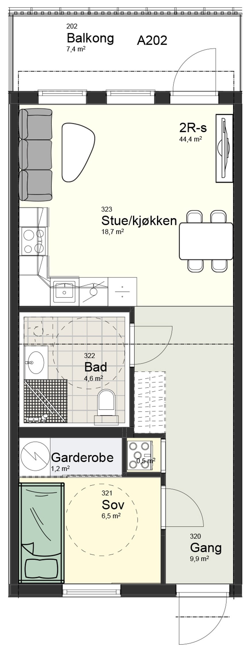 2R-S Plan 2 Galleribilde