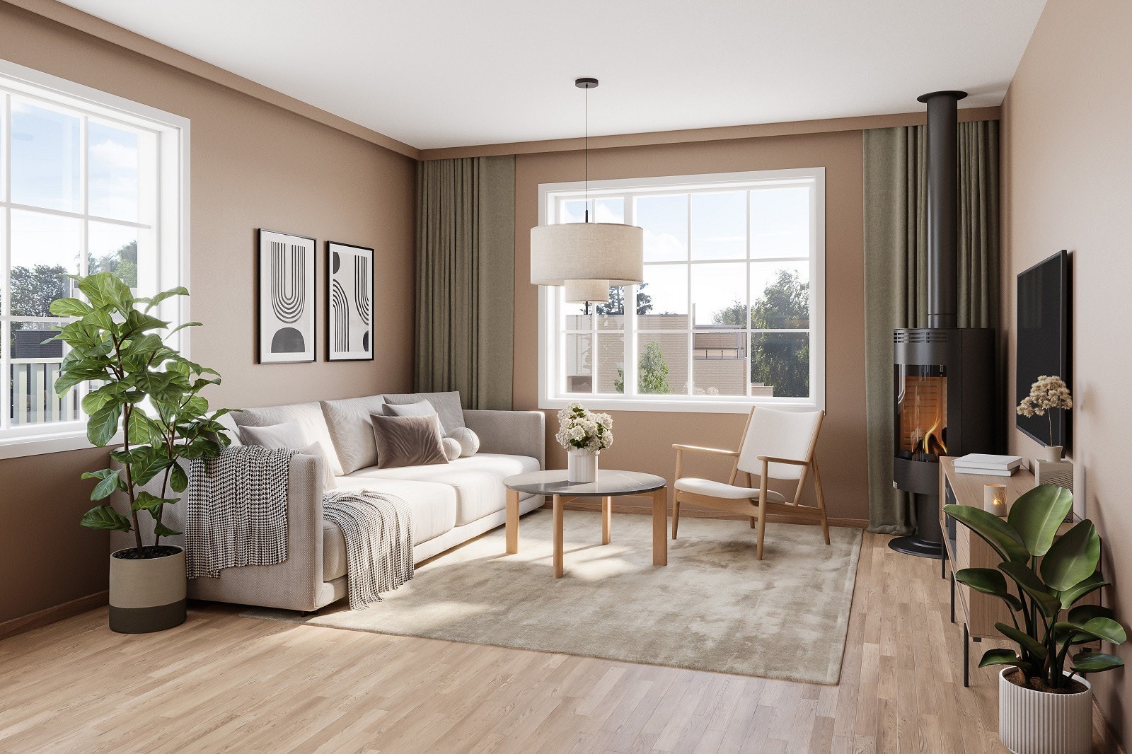 Stue 74m2 Galleribilde