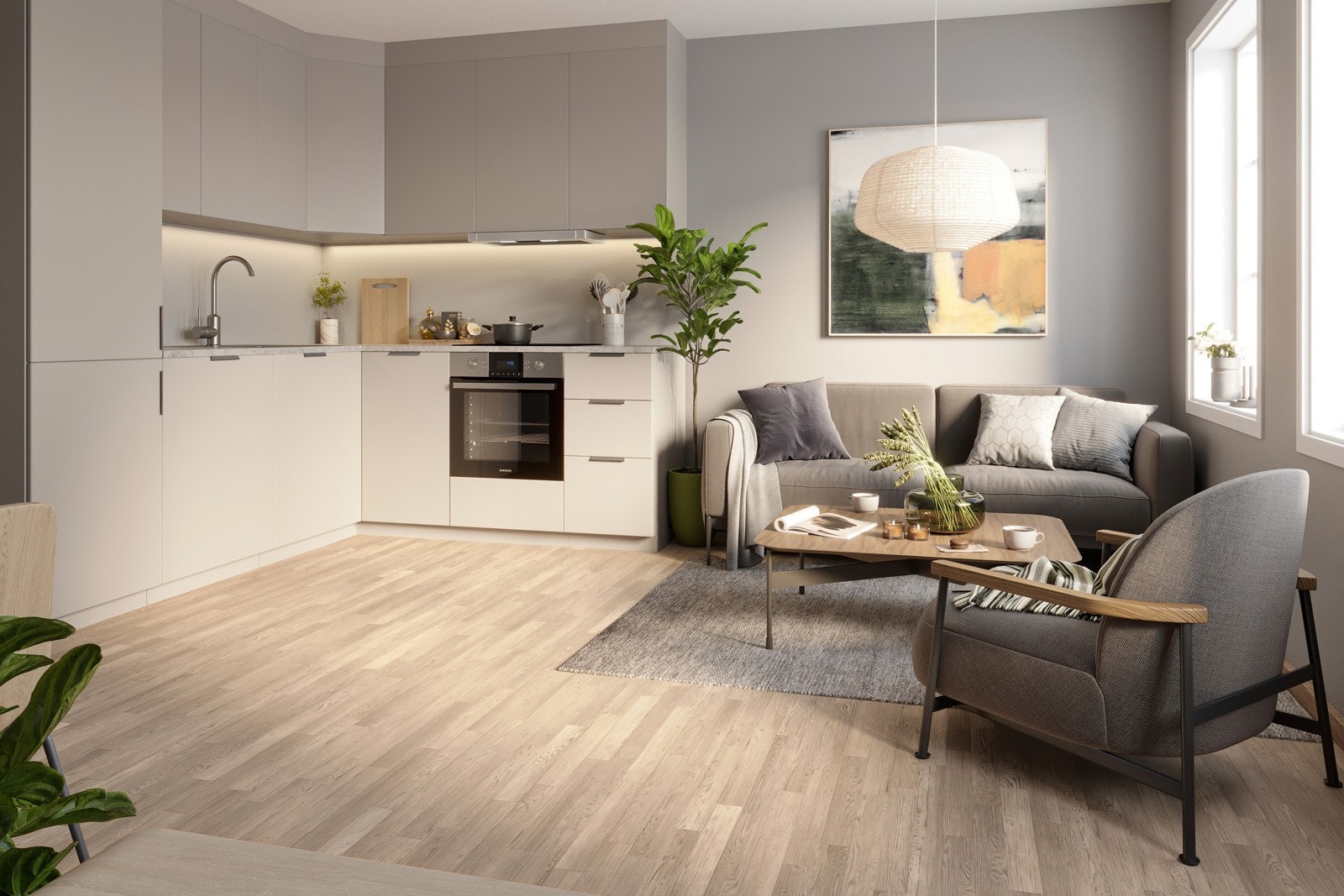 Kjøkken 44m2 Galleribilde