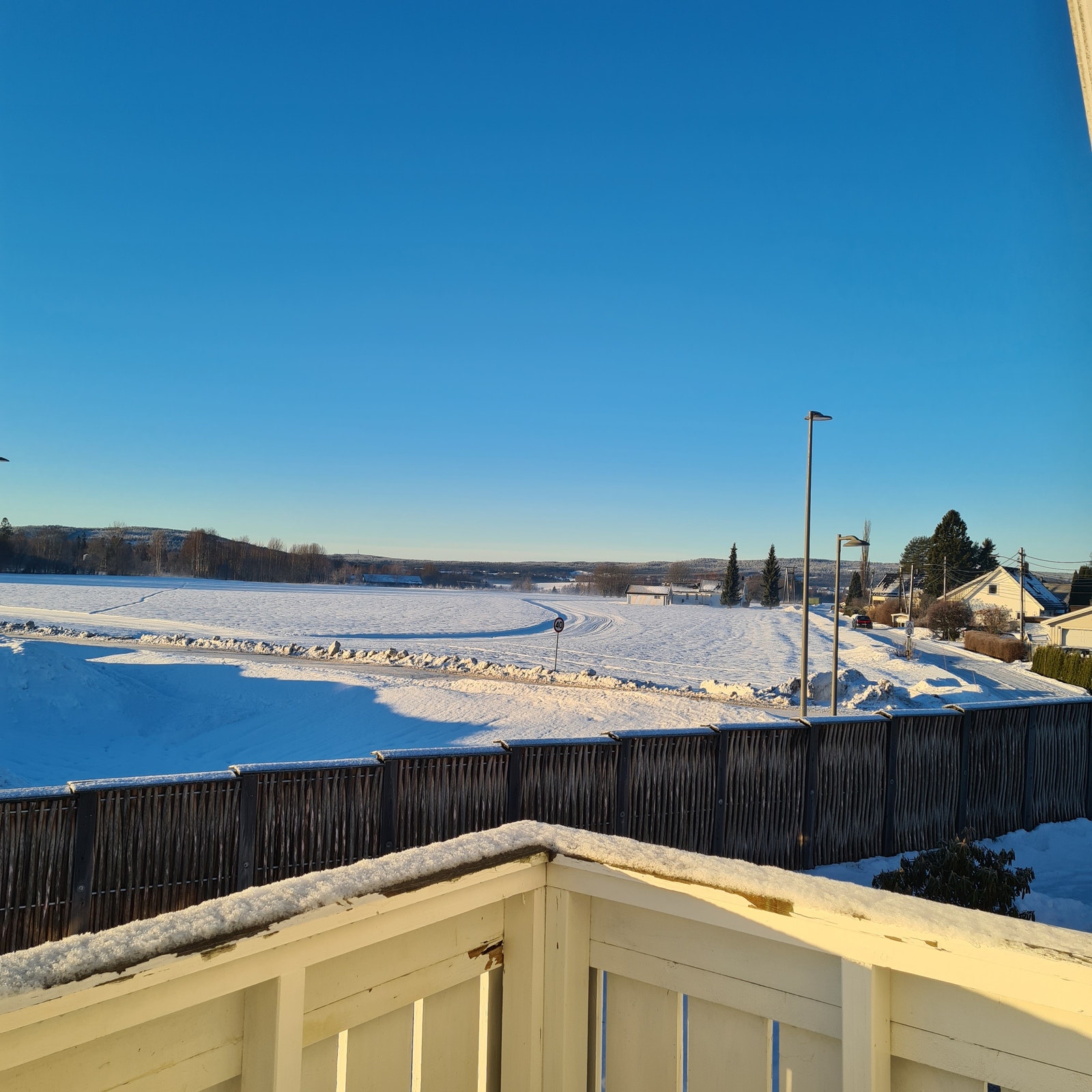 Fri utsikt fra balkong. Galleribilde