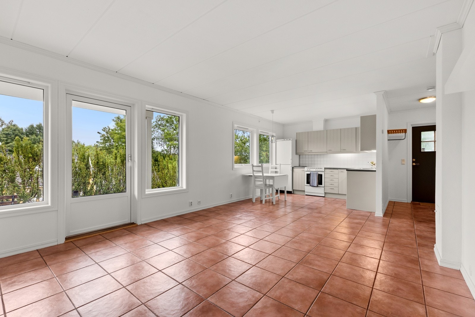 Stor stue med mye naturlig lys Galleribilde