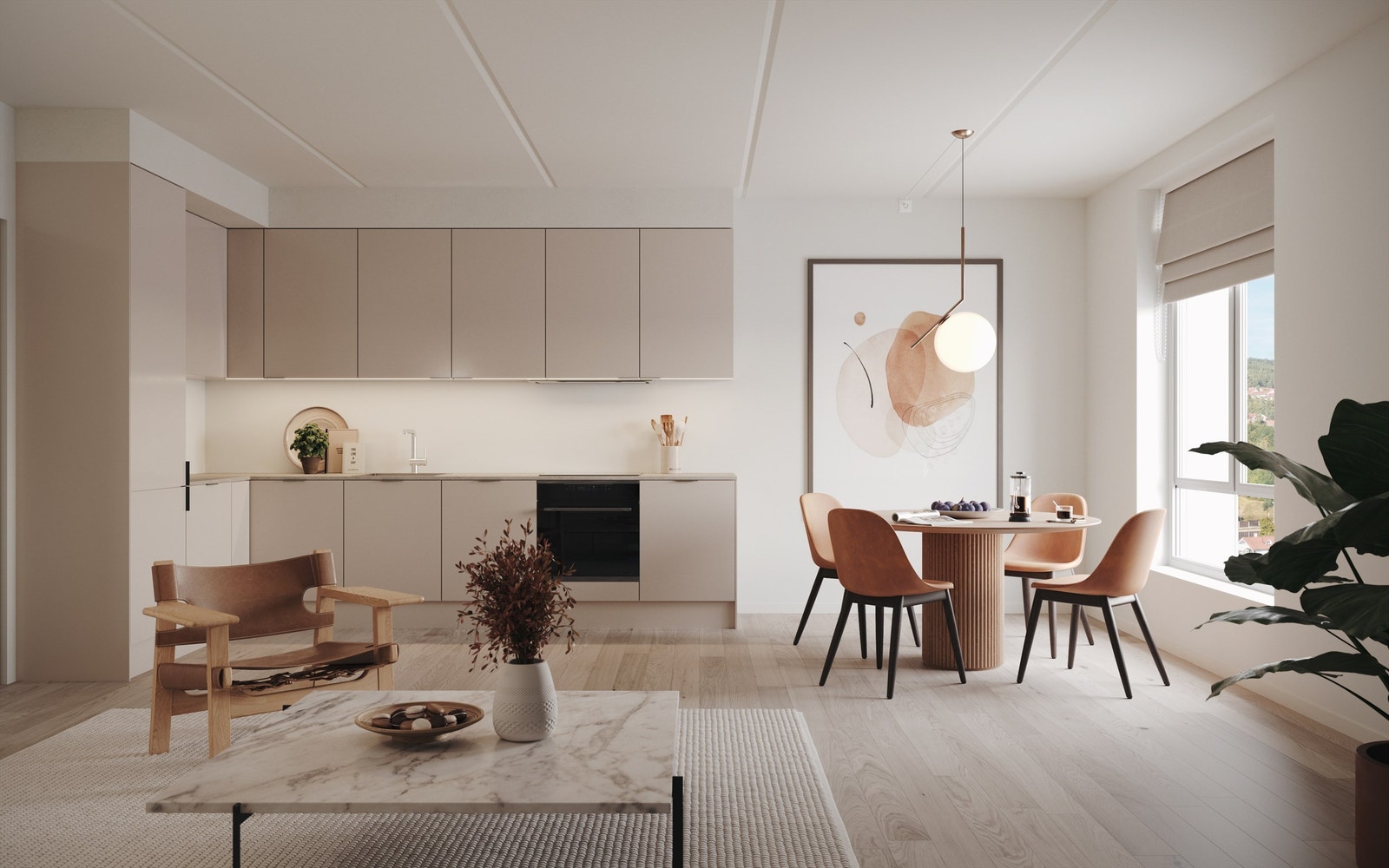 Kjøkken leveres iht. romskjema med mulighet for egne tilpasninger. Illustrasjon, avvik kan forekomme Galleribilde