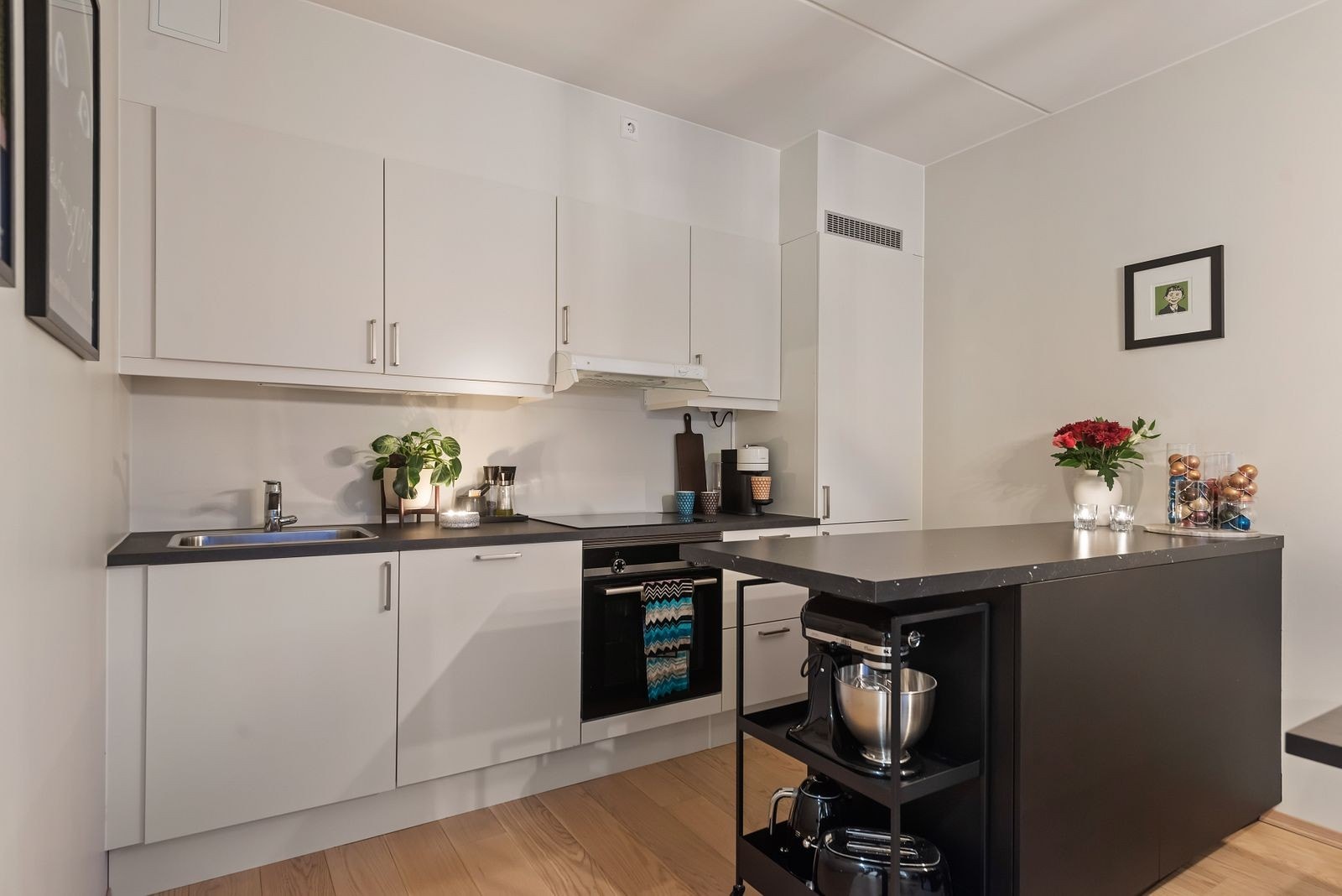 Kjøkkeninnredning, ny i 2020, hvitevarer fra Siemens Galleribilde