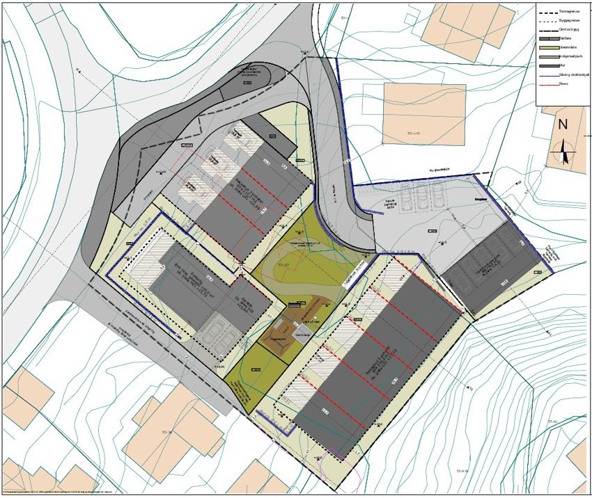 Situasjonskart over feltet. Galleribilde