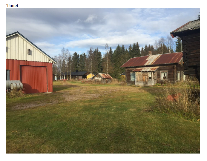 Redskapshus ca 80kvm grunnflate, og gårdstun. Galleribilde