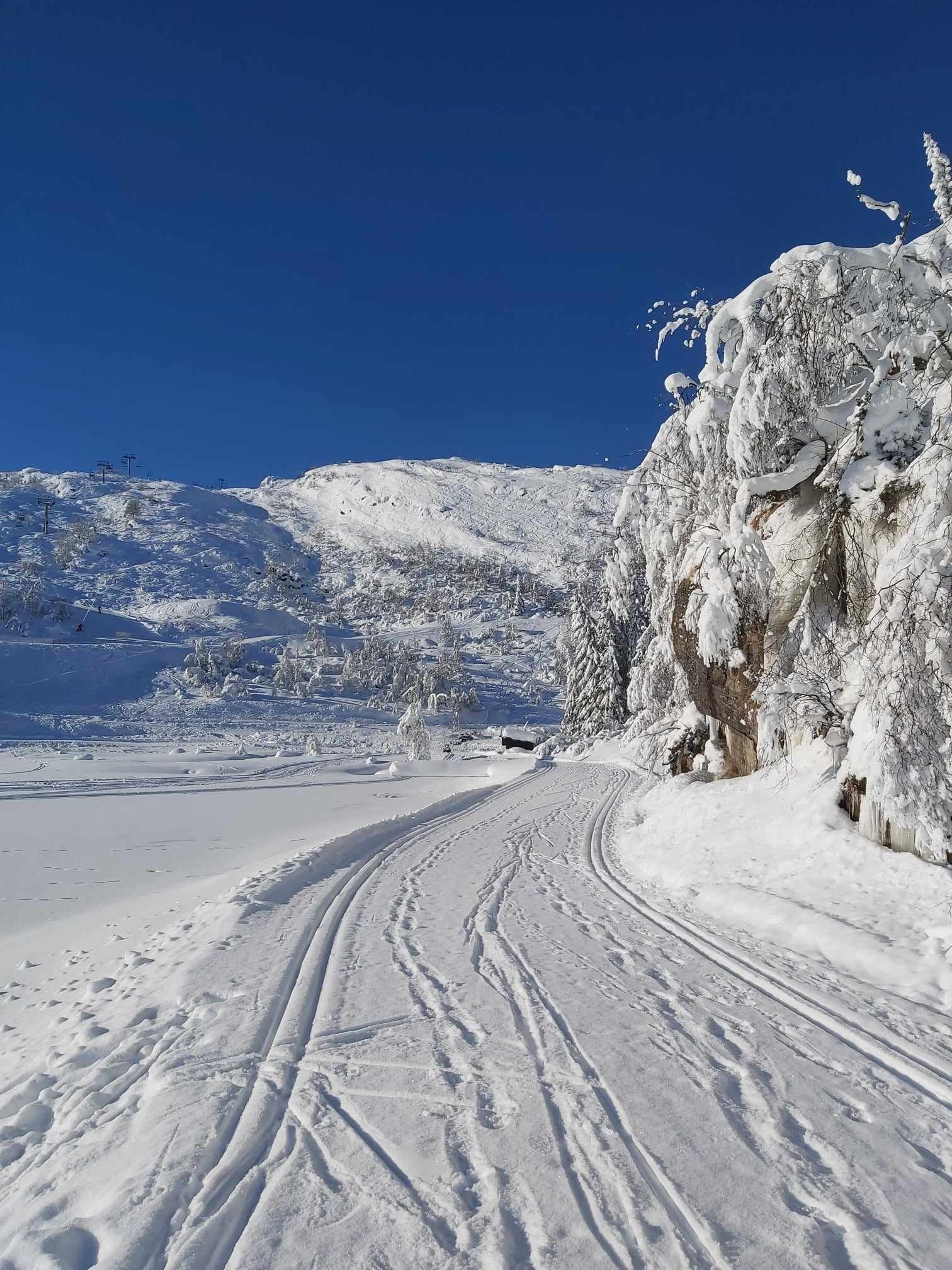 Nydelig preparerte løyper like i nærheten, vinterstid. Galleribilde
