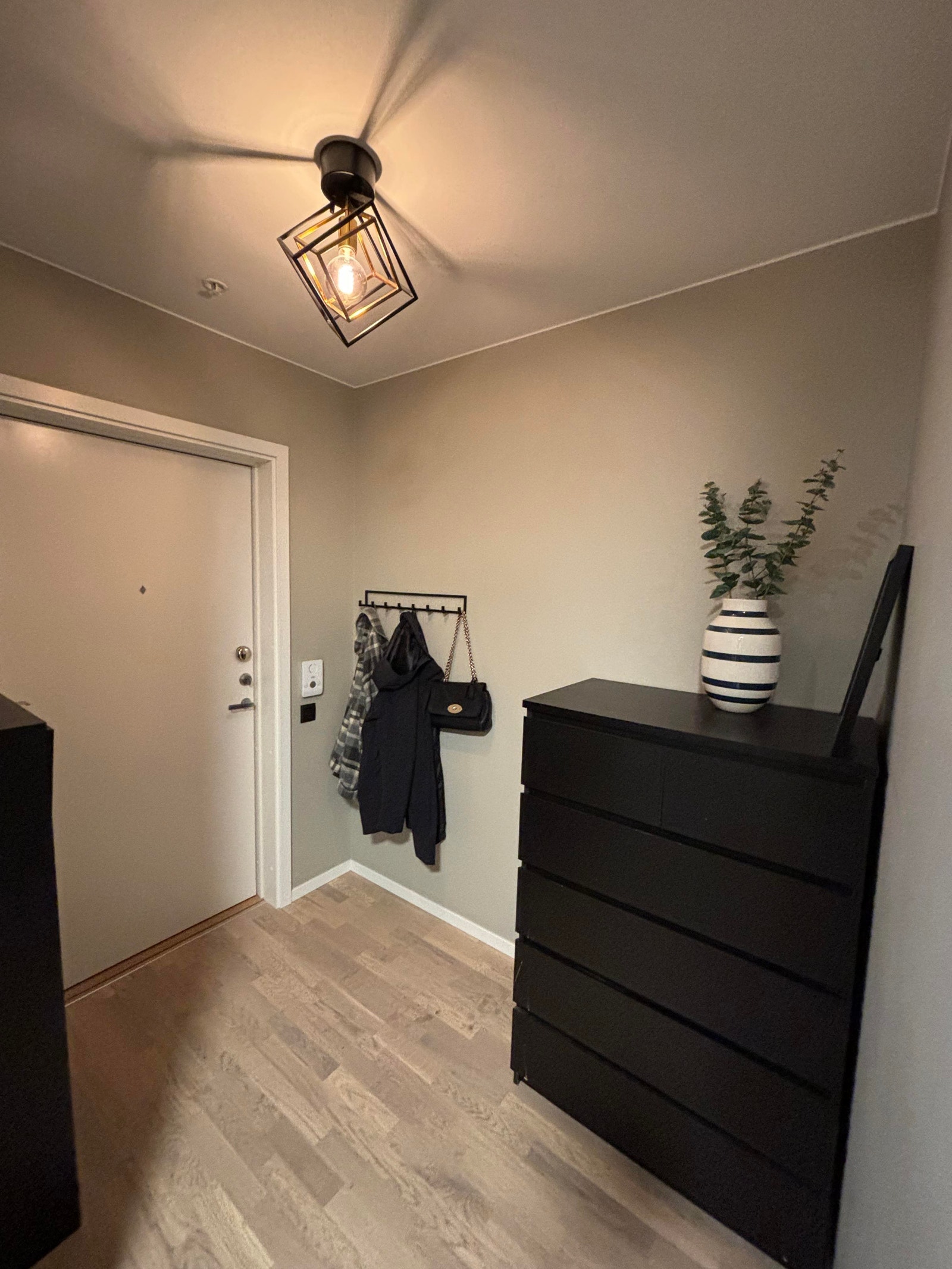 Romslig gang med oppbevaring og innvendig bod. Galleribilde