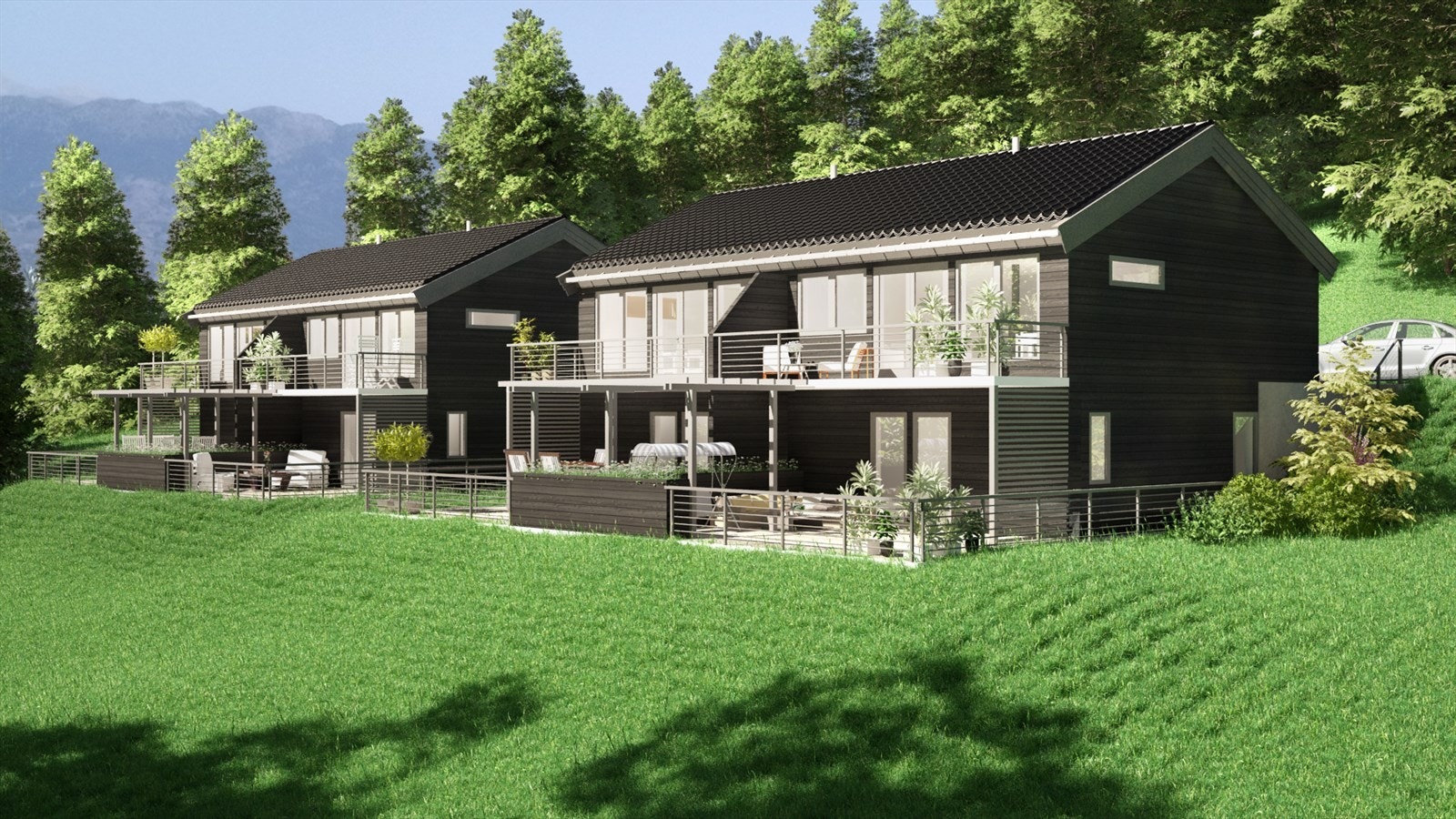 Prosjektert innholdsrik del av tomannsbolig sentralt på Birkeland Galleribilde