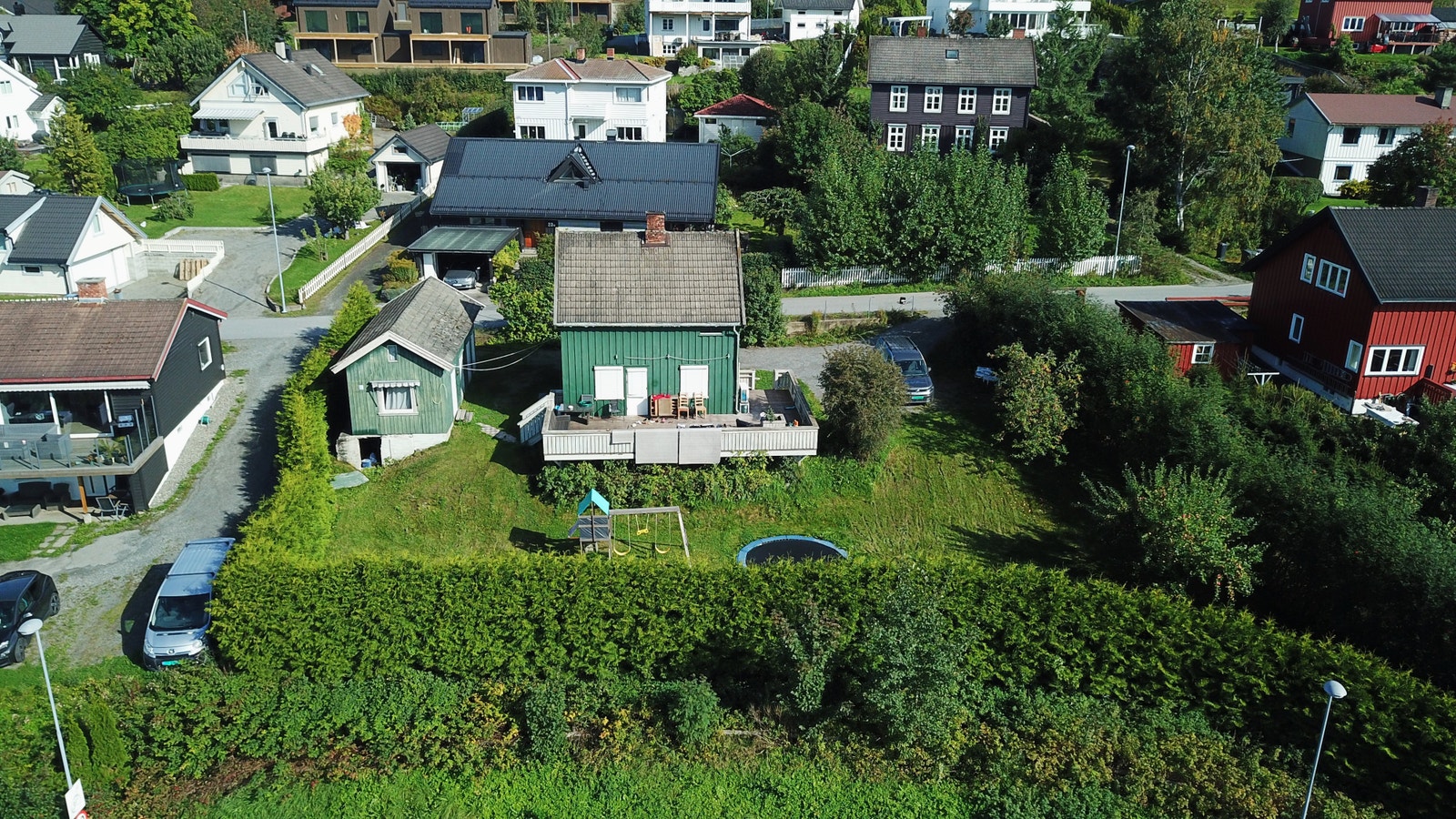 Eksisterende bebyggelse på tomta skal rives Galleribilde