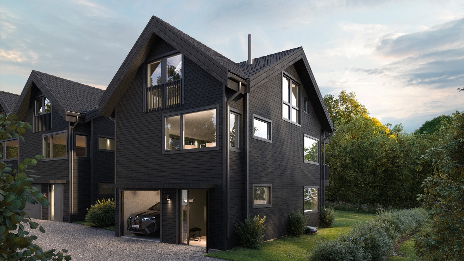 Illustrasjon er av illustrativ karakter og angir nødvendigvis ikke korrekt gjengivelse av elementer i boligene. Galleribilde