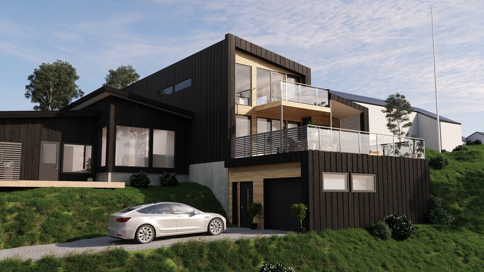 Nydelig familiebolig innerst i Bjørnhaugen med flotte sol- og utsiktsforhold Galleribilde