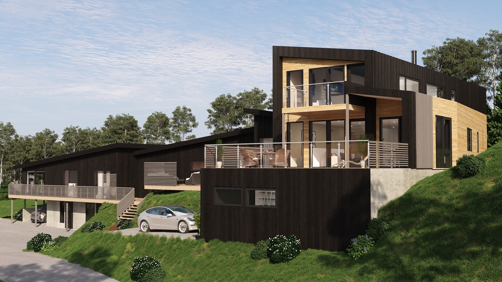 Boligen vil få en egen garasje Galleribilde