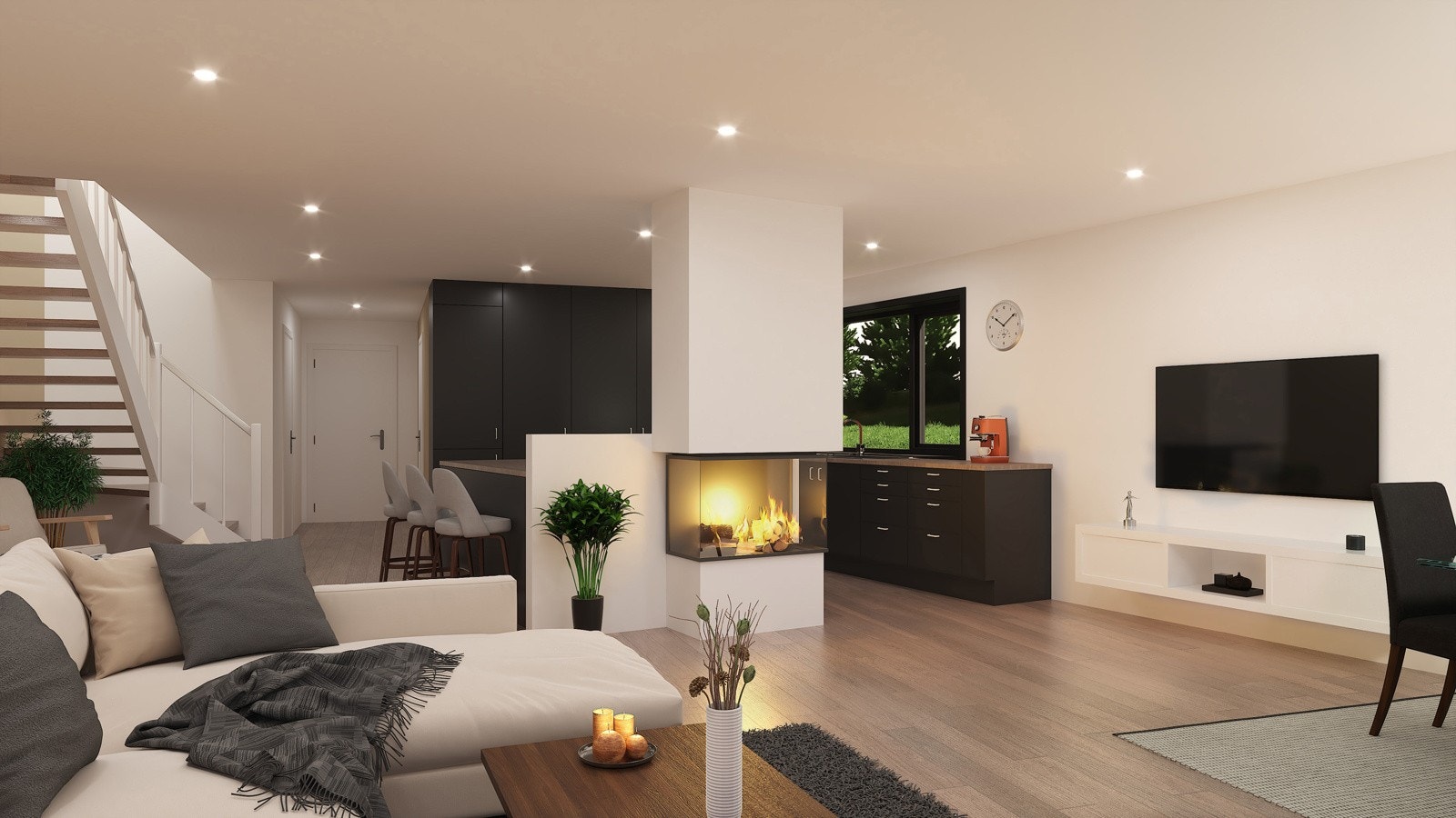 Boligen vil få 4 soverom, 2 stuer og mulighet for 2 bad (Illustrasjonsbilde. Noen avvik vil forekomme) Galleribilde