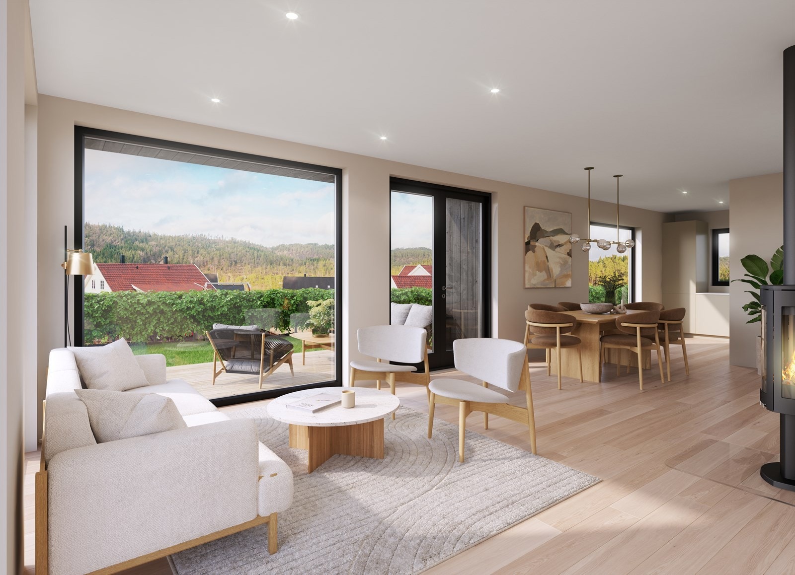 Illustrasjon av interiør Galleribilde