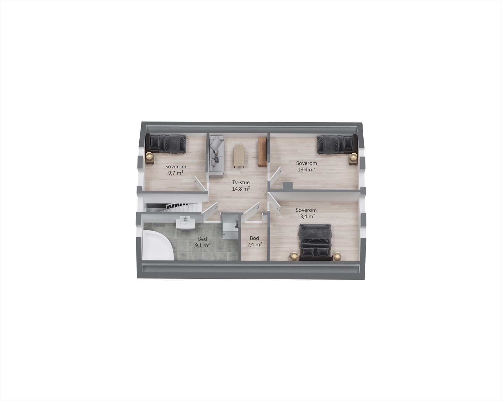 Planskisse 2. etasje Galleribilde