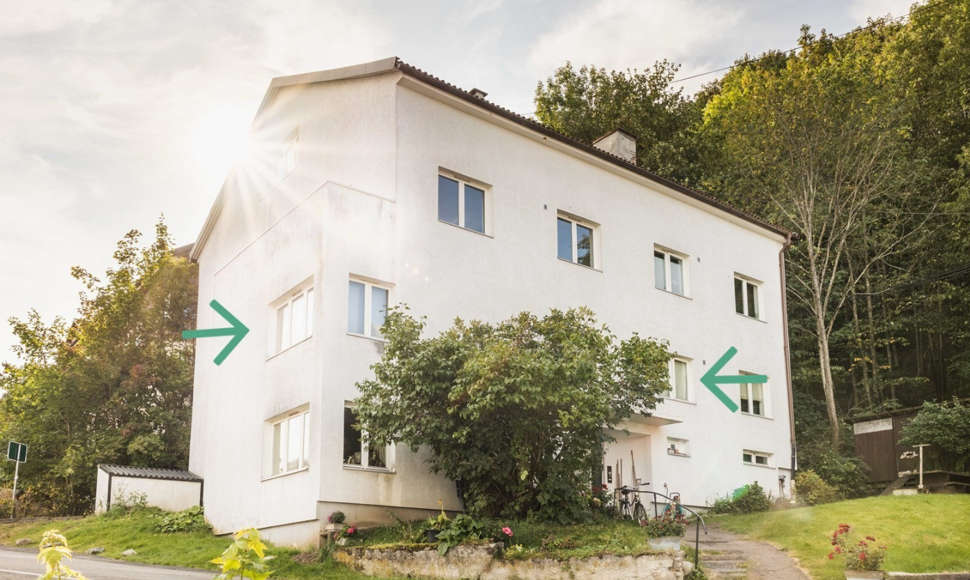 Leiligheten ligger i andre etasje Galleribilde