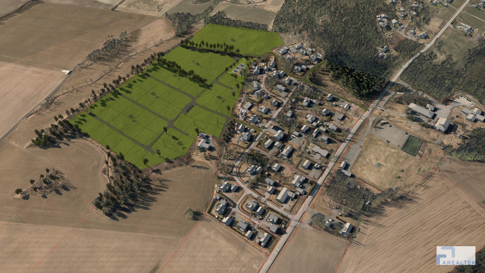 Oversiktsbilde av Ullern Solside Galleribilde