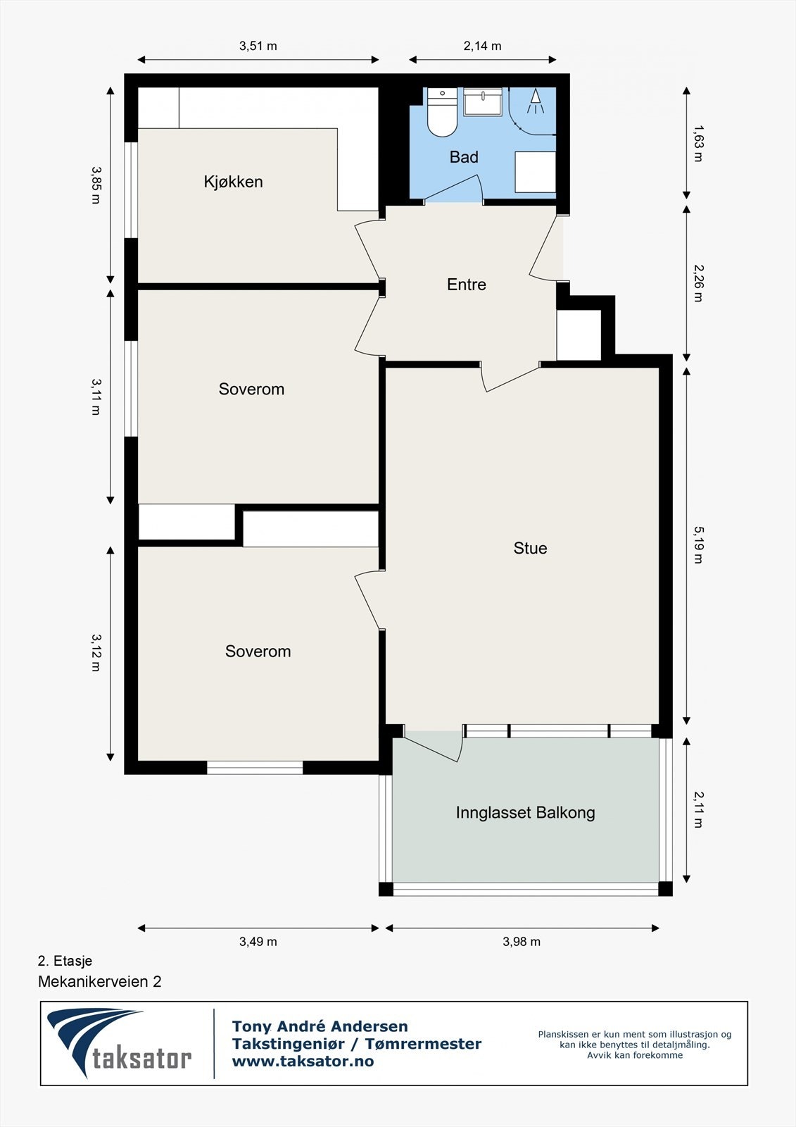 Plantegning Galleribilde
