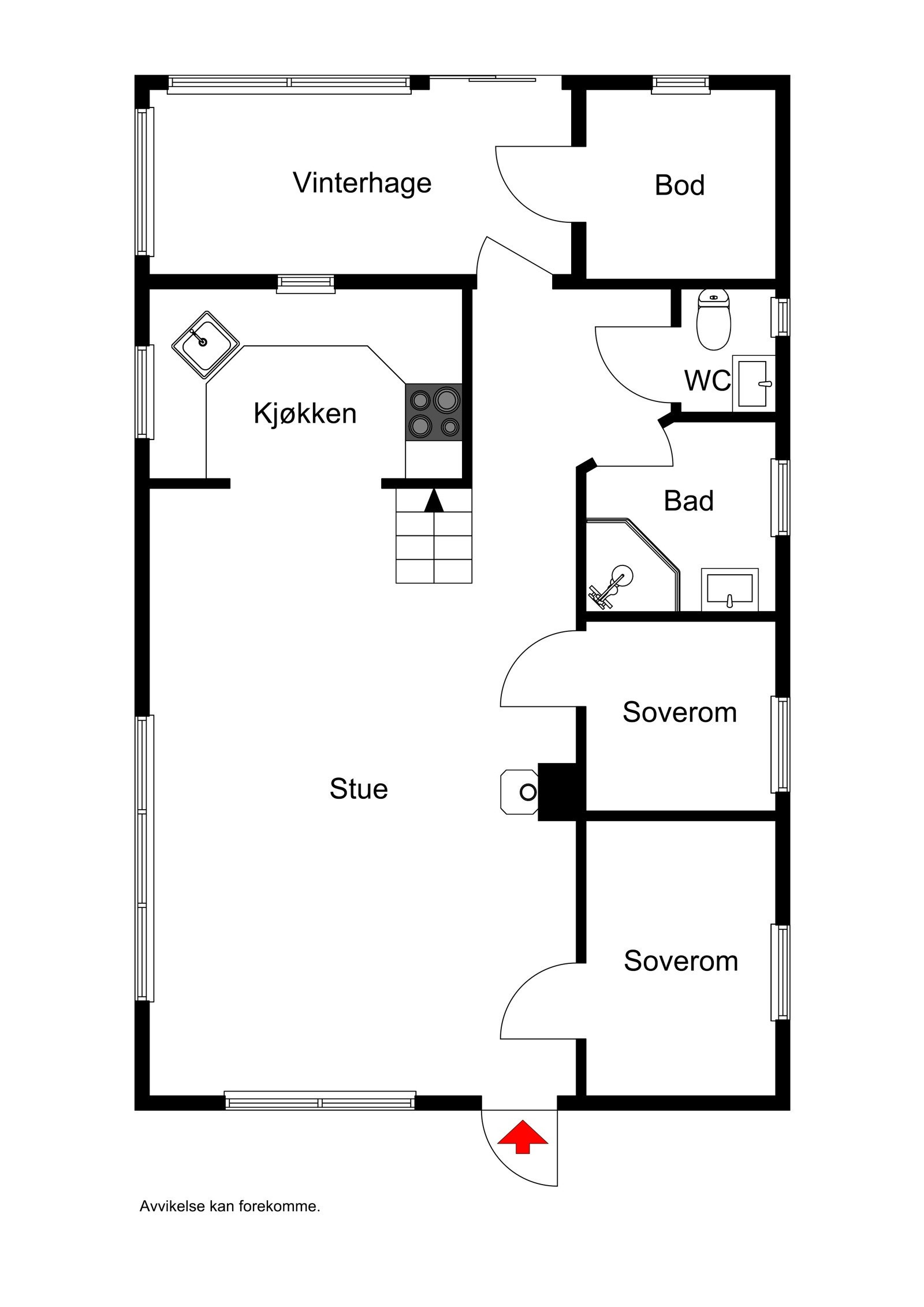 Plantegning Galleribilde