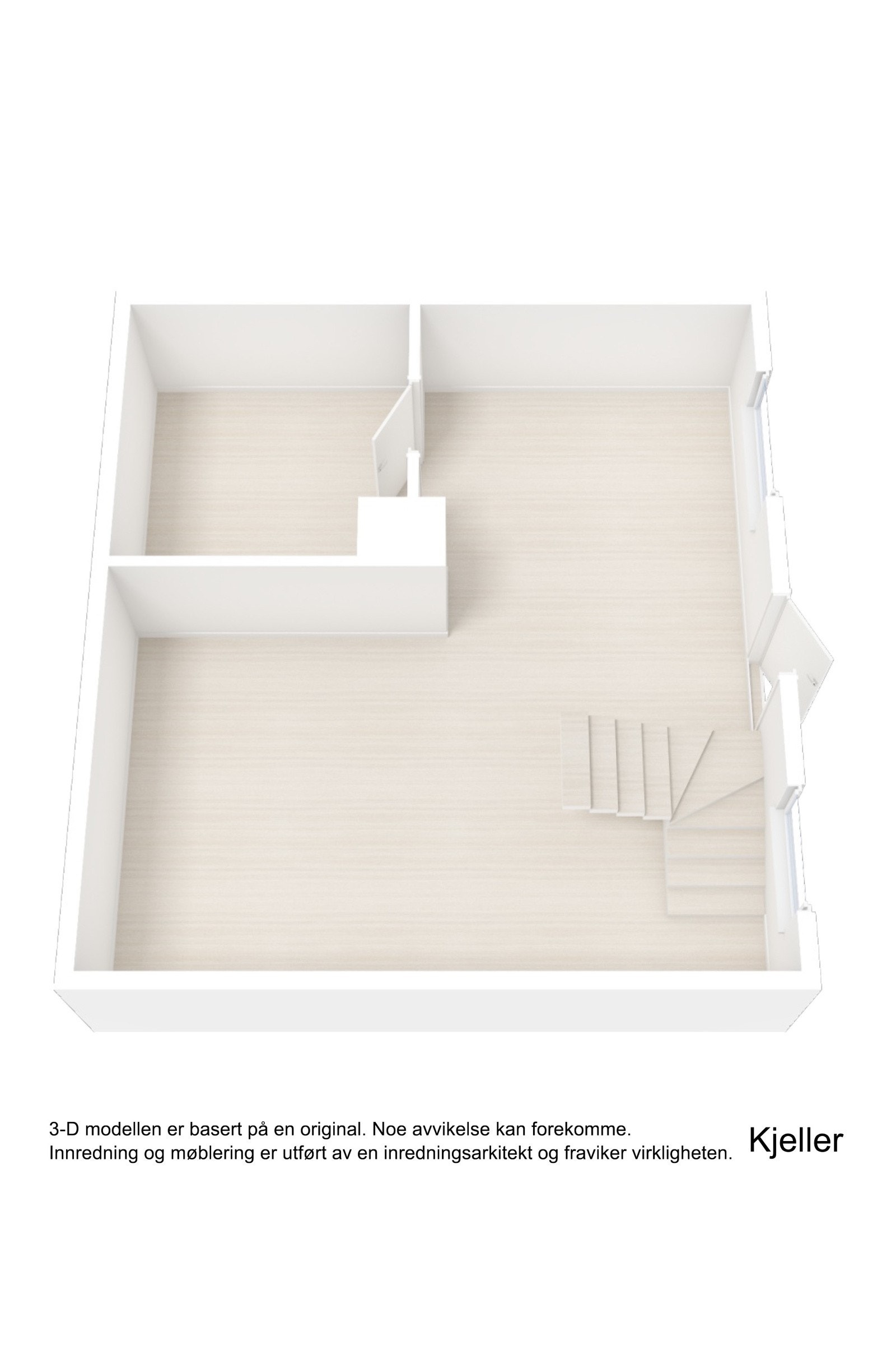 Plantegning Kjeller 3D Galleribilde