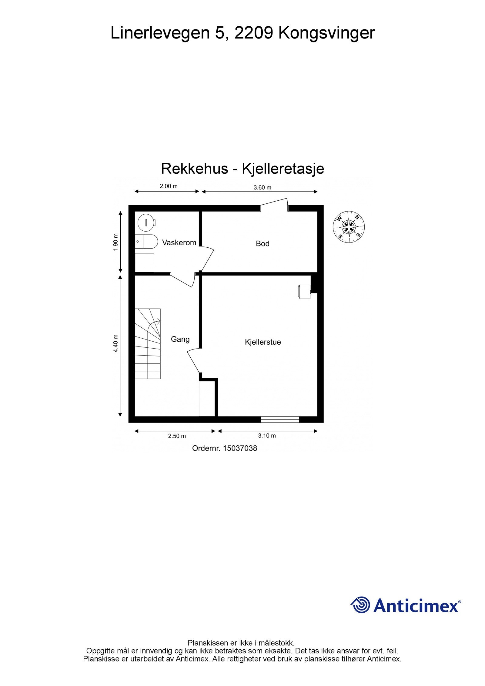 Plantegning - Kjelleretasje Galleribilde