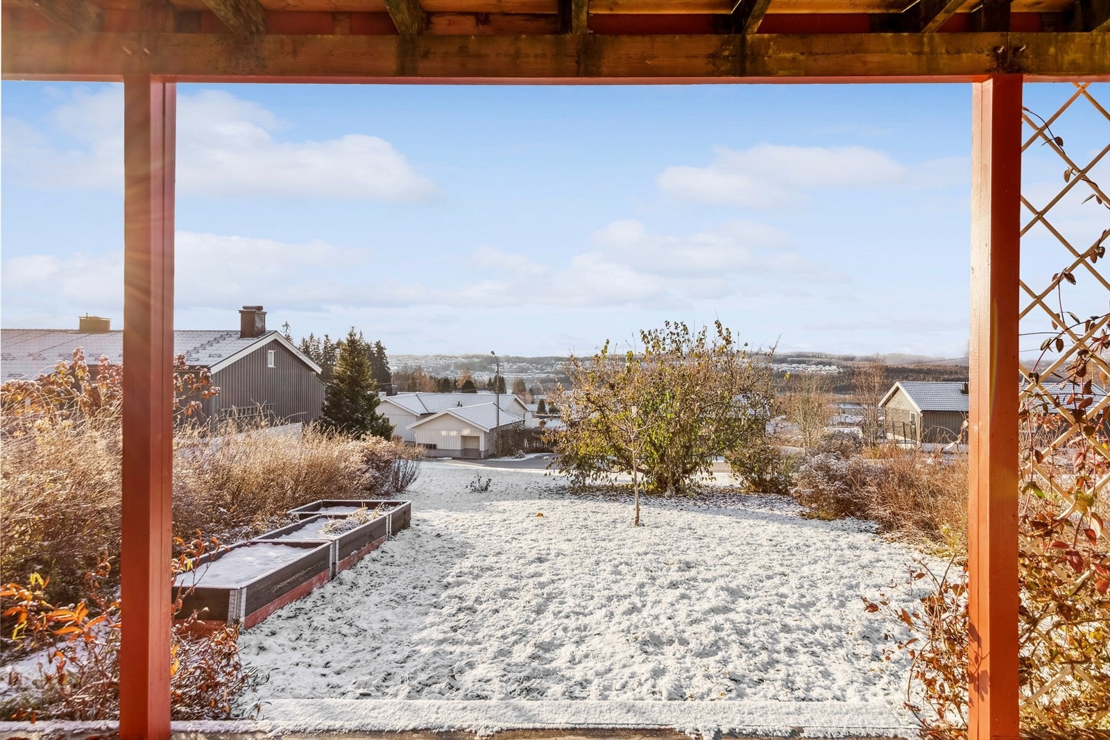 Her har man flott og usjenert hageplass Galleribilde