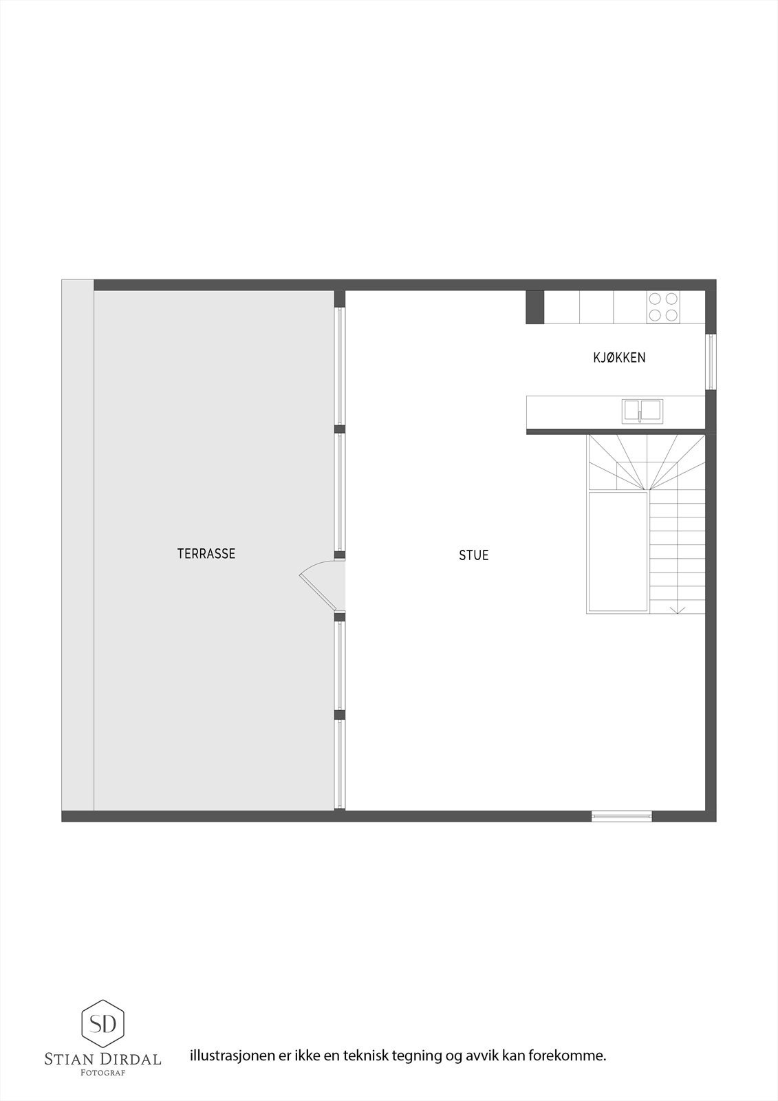 Eskemyrveien 34E ETG2 2D Galleribilde