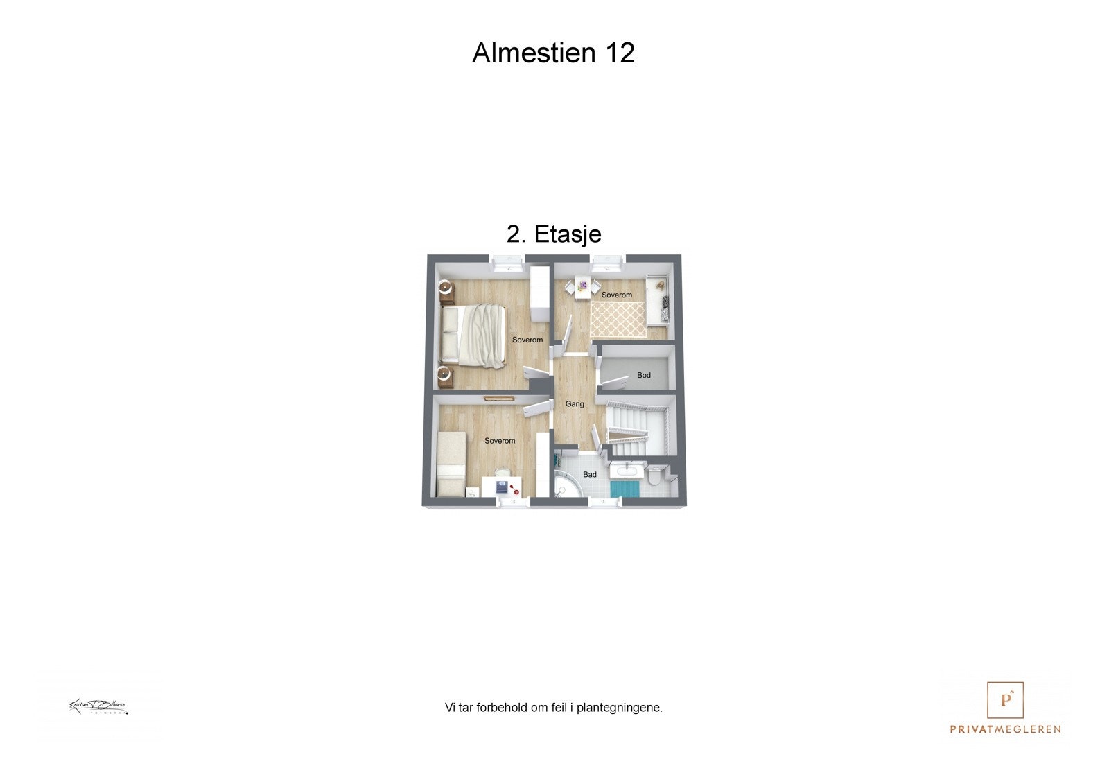 Plantegning 2. etasje Galleribilde