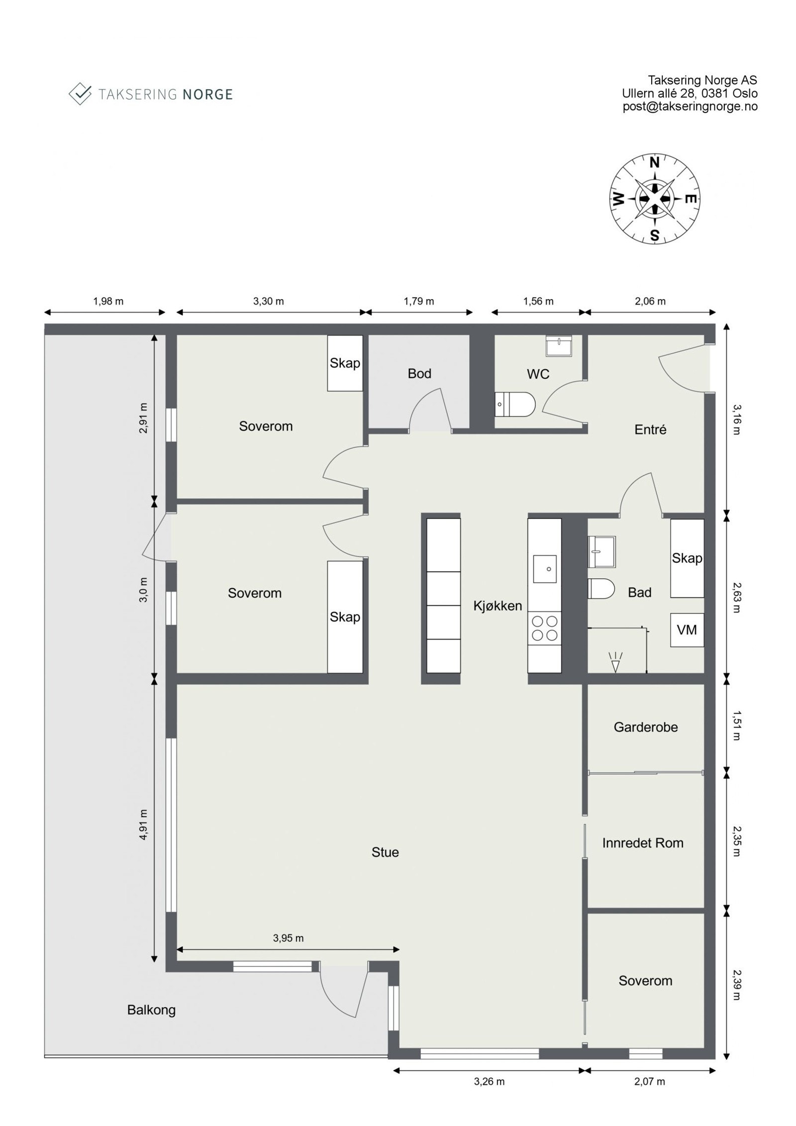 Frydenlundsgata 7A - planskisse Galleribilde